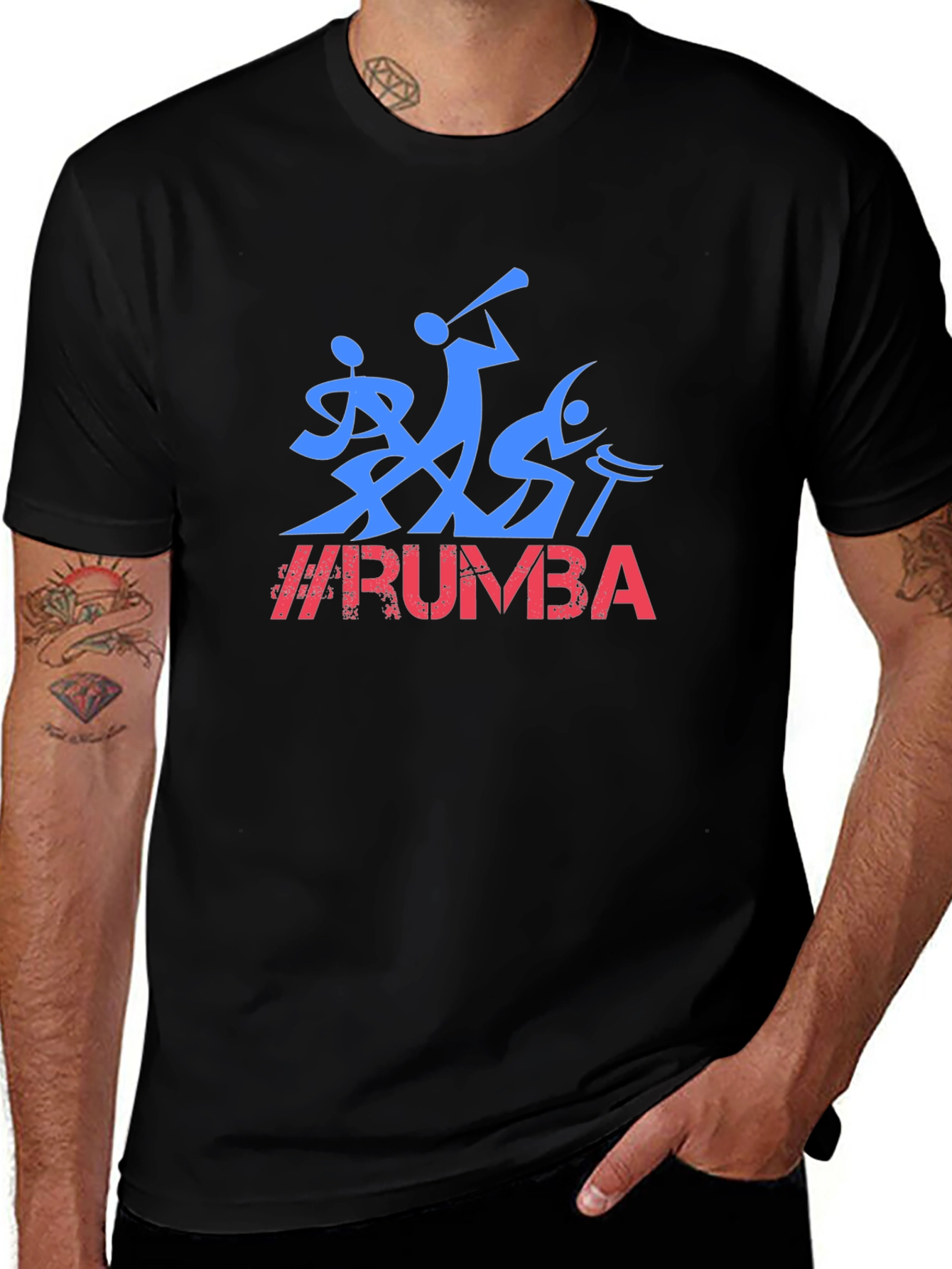 RUMBA Dancer Black Graphic Tee