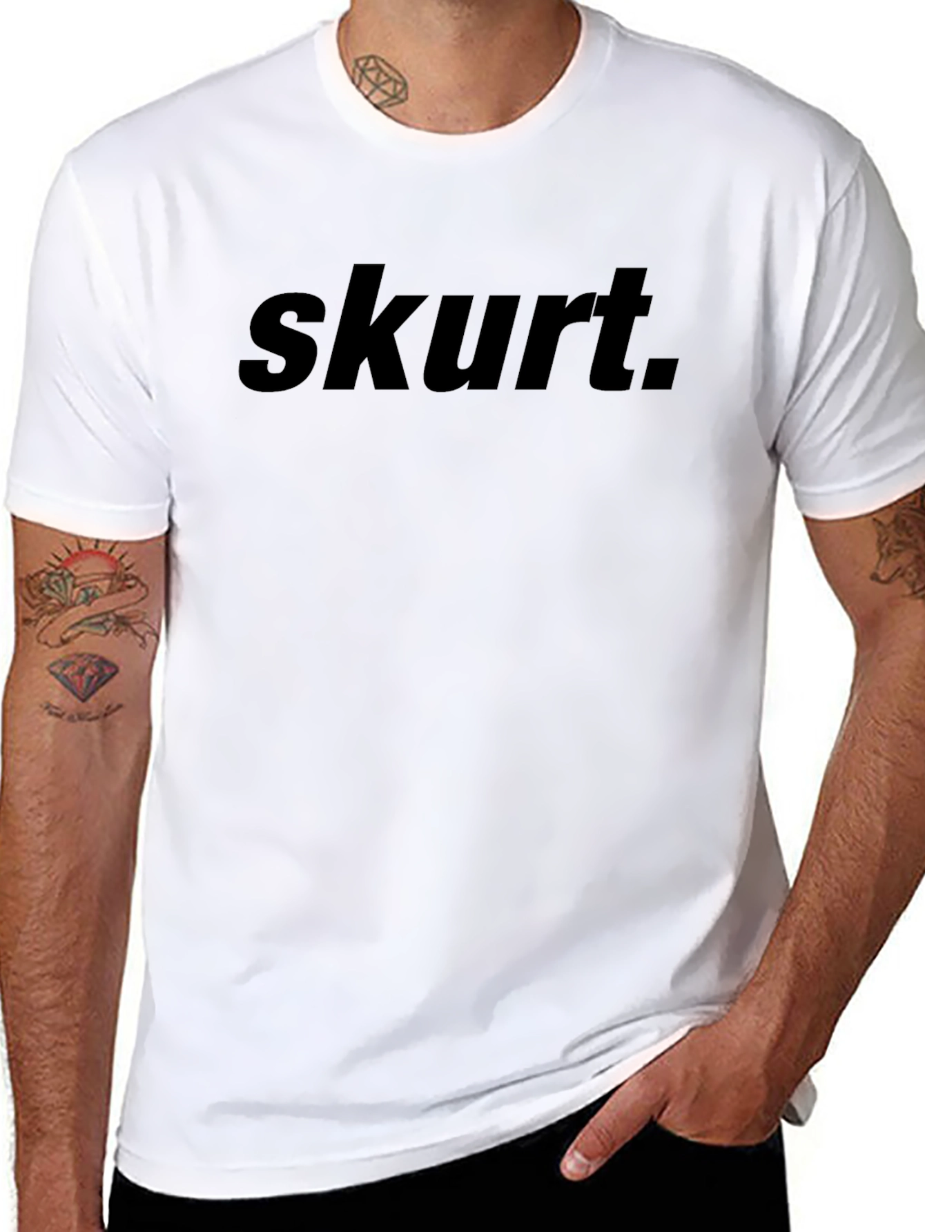 Skurt Black Crew Neck T-Shirt