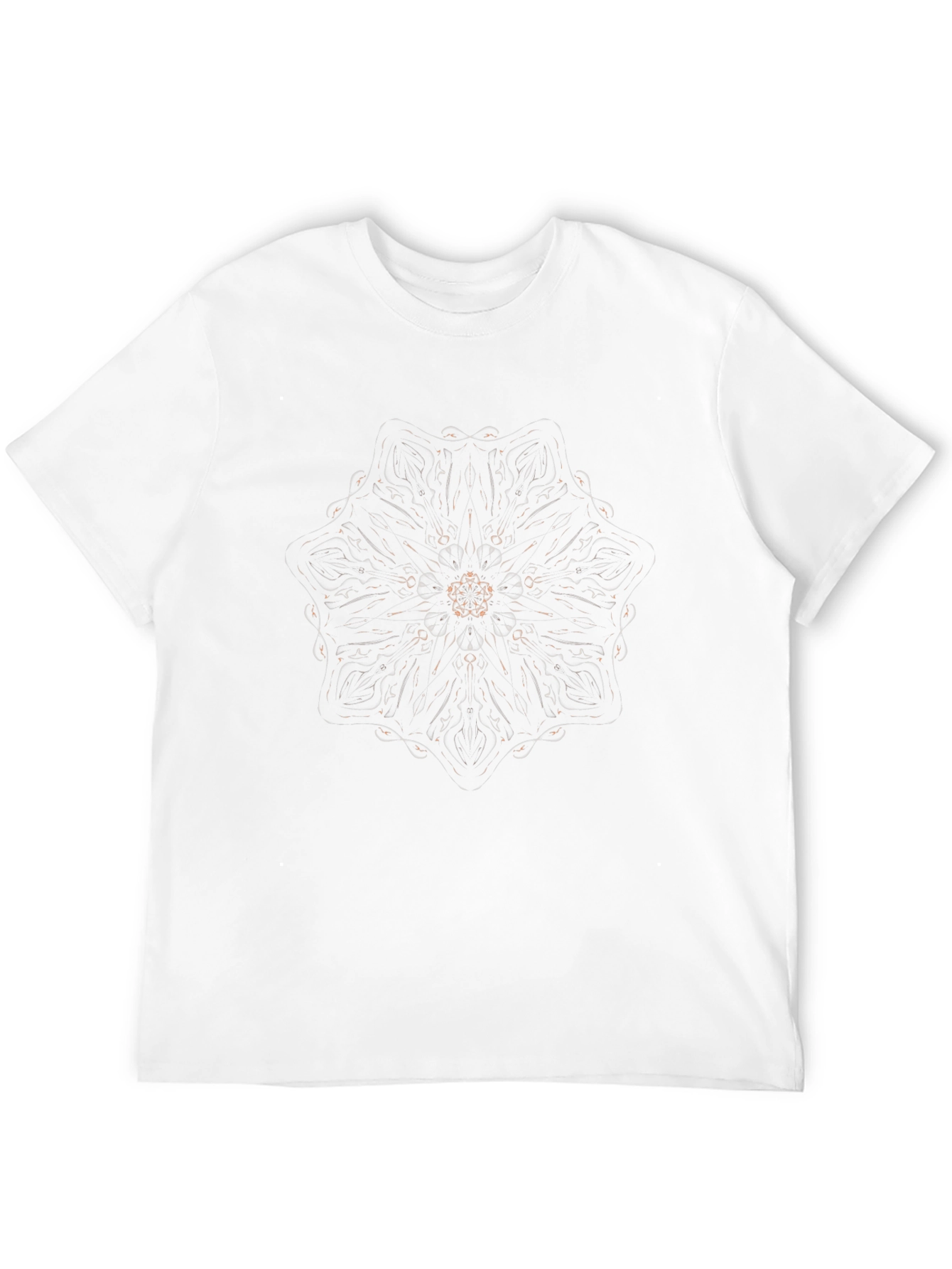 Mandala Print Black T-Shirt
