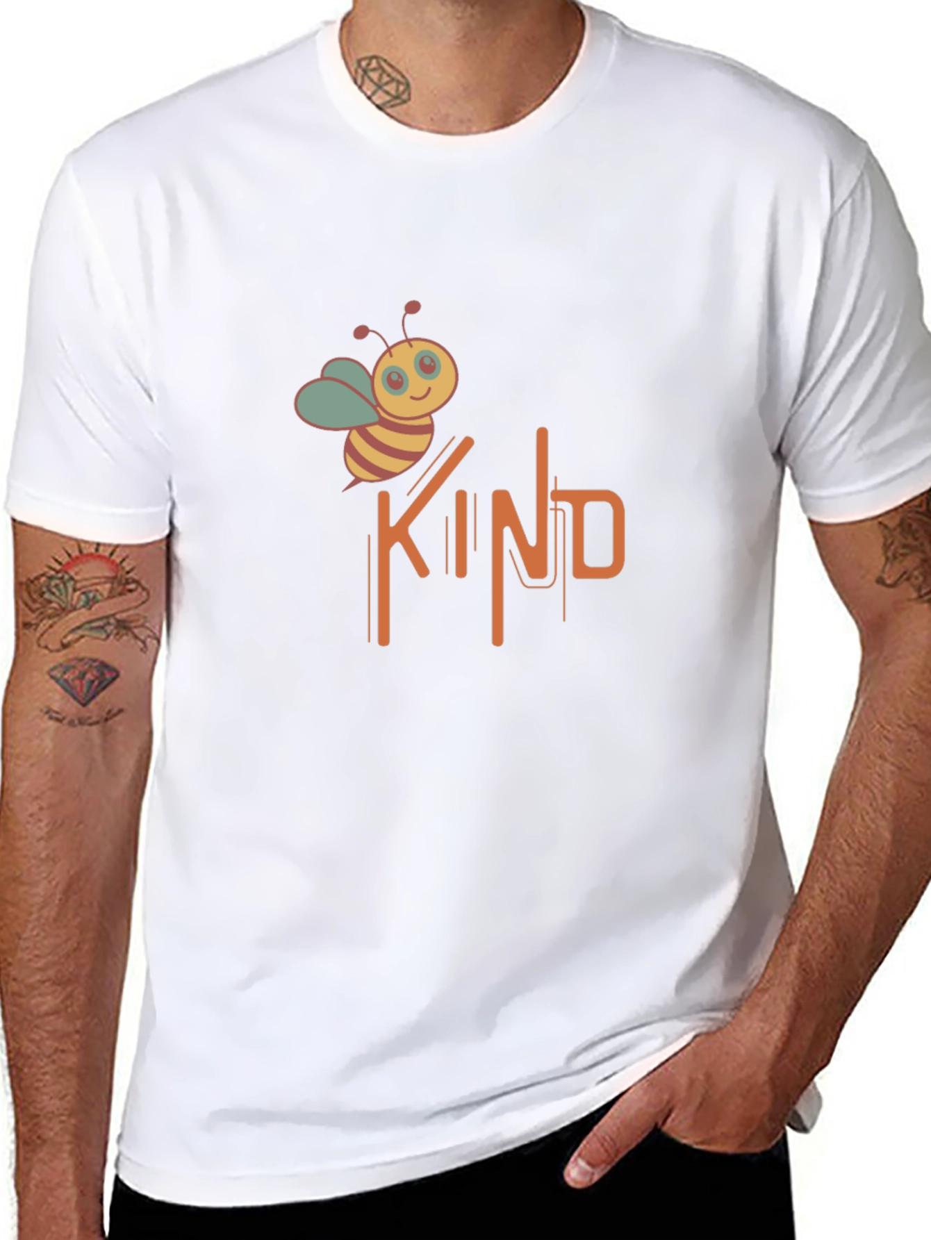 Be Kind Bee Graphic Tee - Black