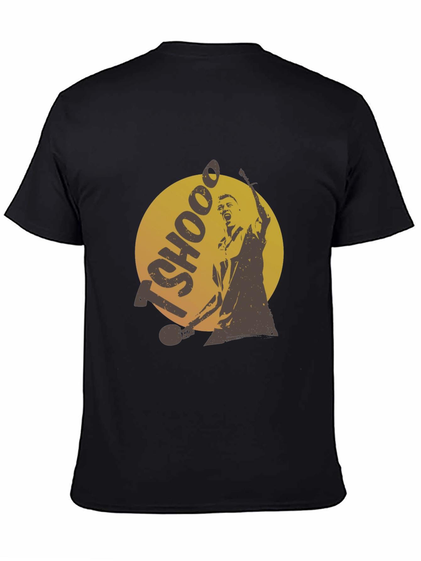 TSHOOO Graphic Tee - Black Cotton T-Shirt