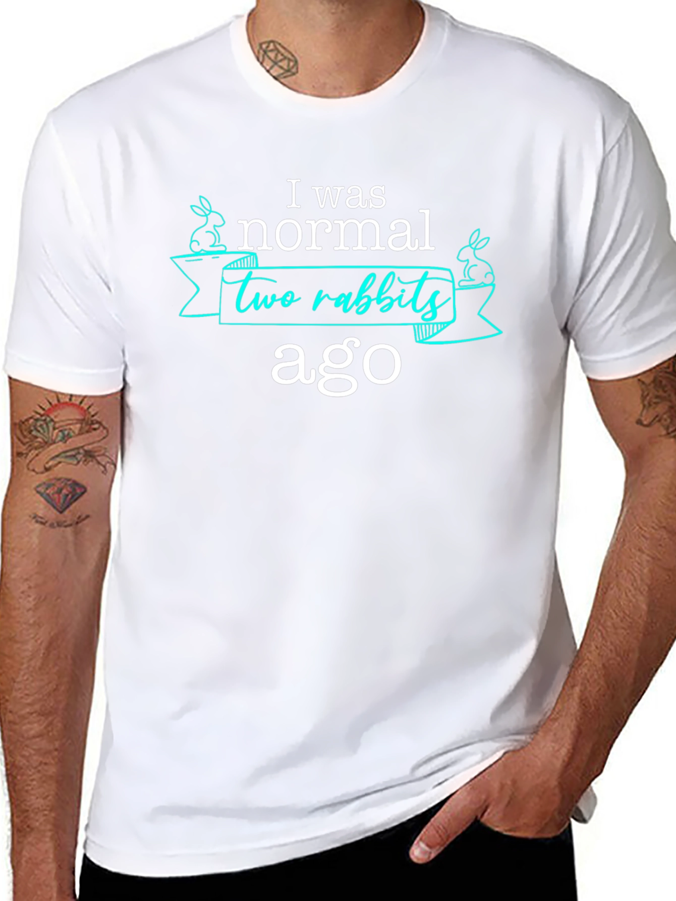 I Was Normal Two Rabbits Ago T-Shirt