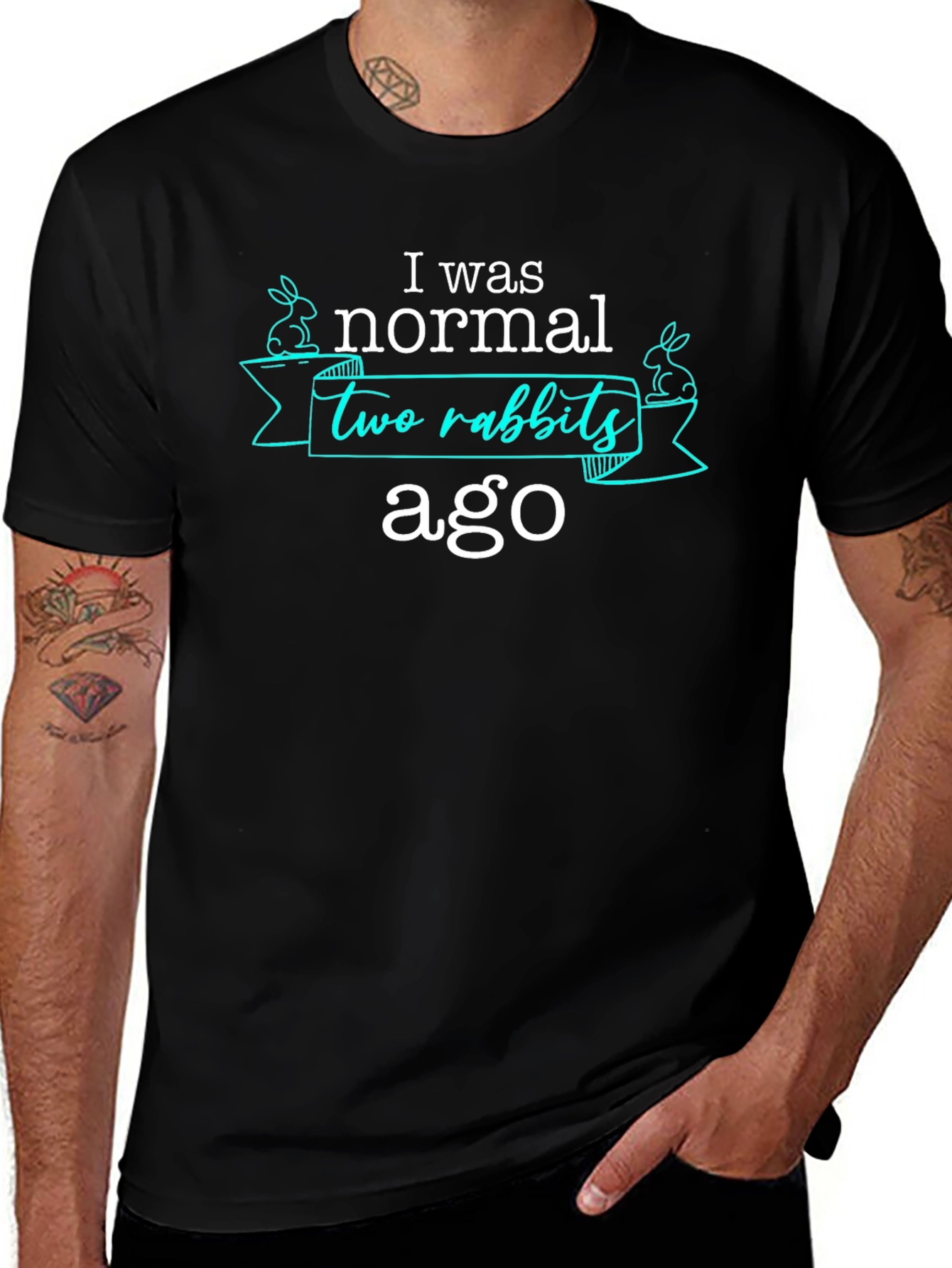 I Was Normal Two Rabbits Ago T-Shirt
