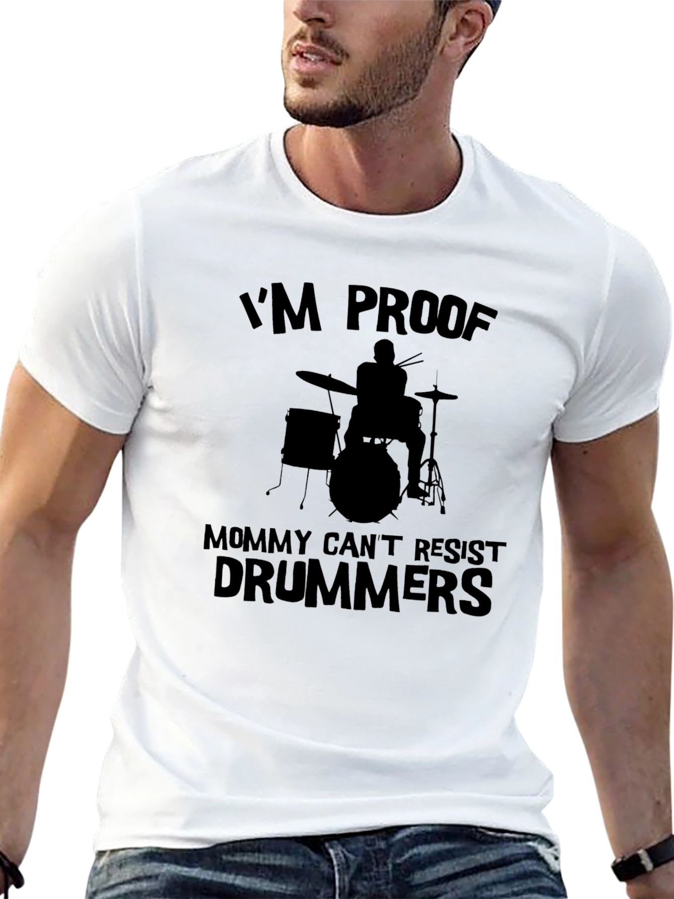 Im Proof Mommy Cant Resist Drummers T-Shirt