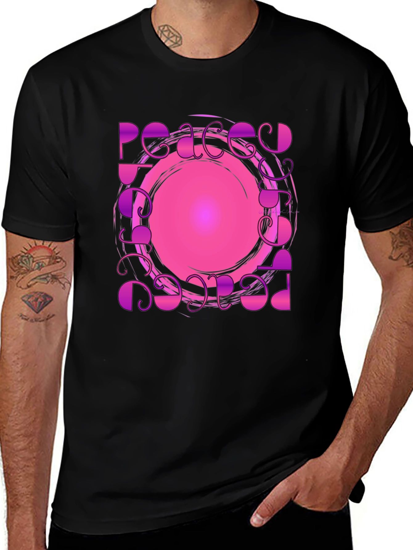 Peace Design Black T-Shirt