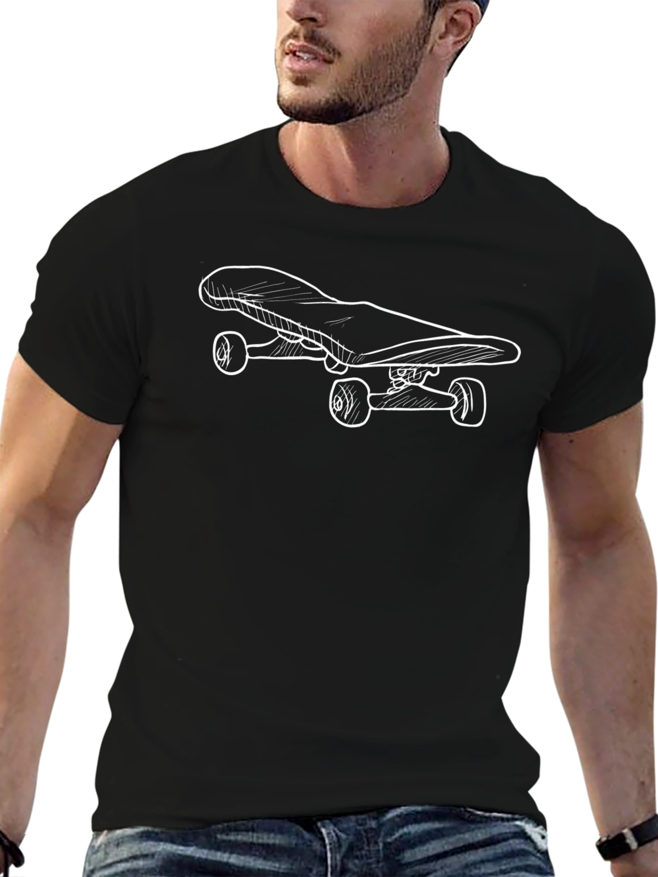 Skateboard Graphic Tee - Cool Casual Wear