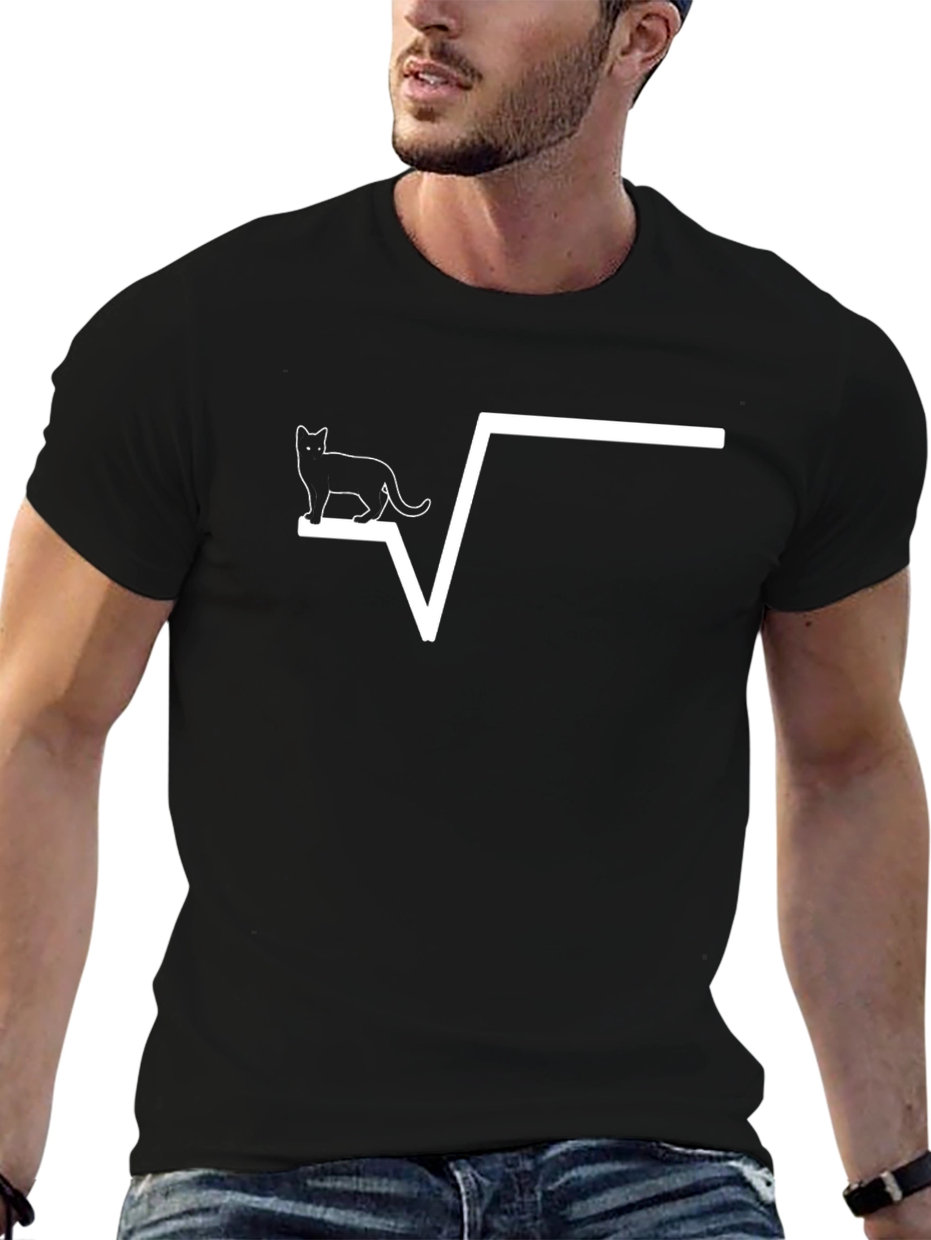 Cat Square Root T-Shirt - Funny Math Tee