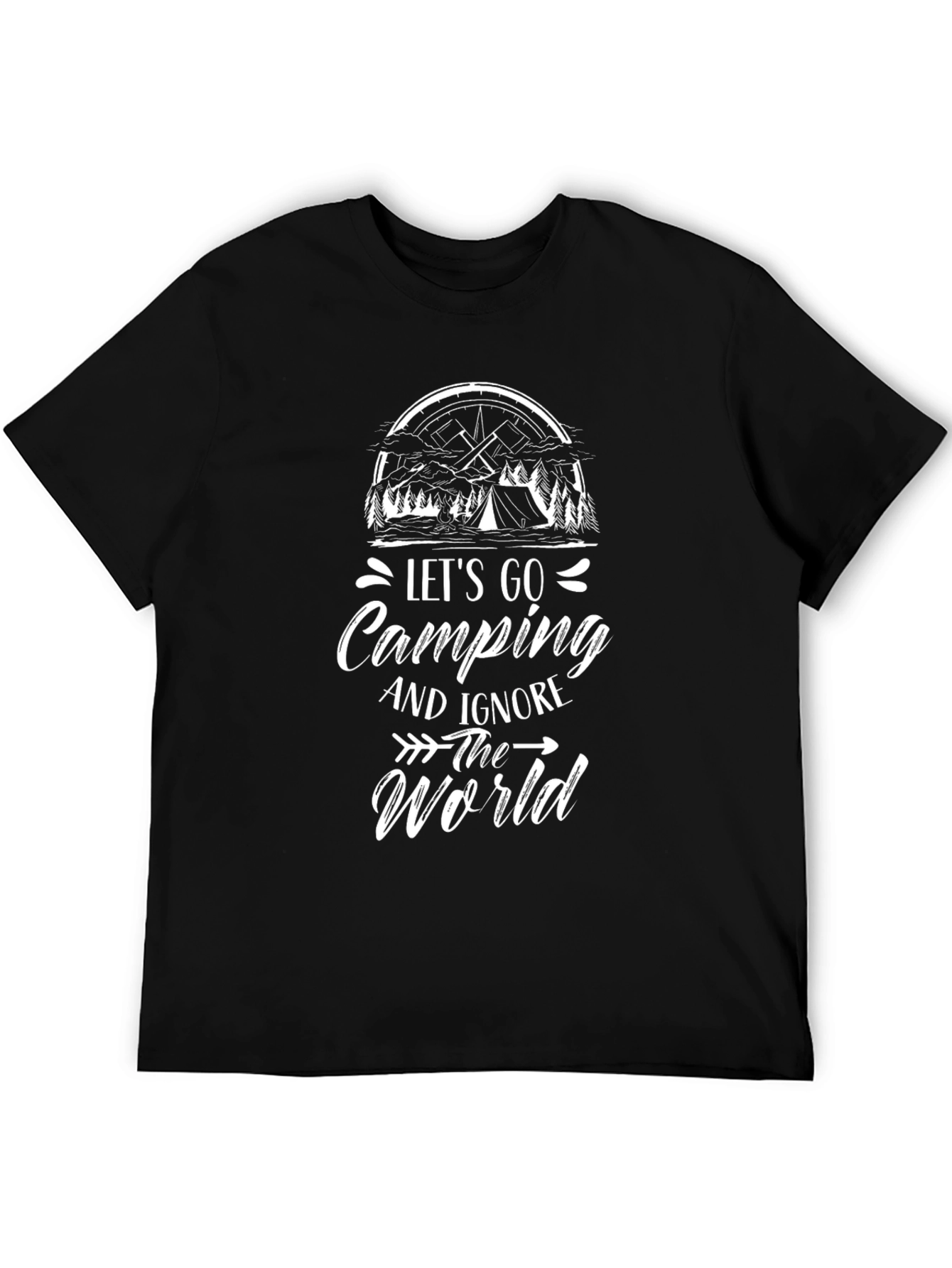 Camping Graphic Tee - Lets Go Camping T-Shirt