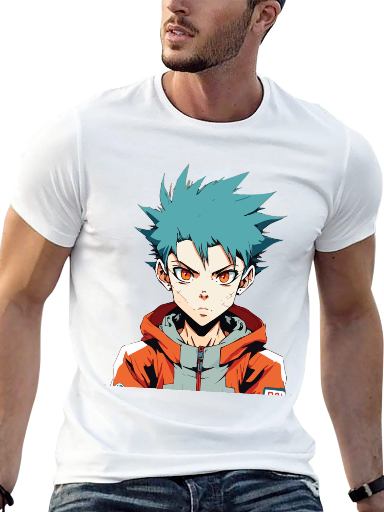 Anime Boy Graphic Tee - Stylish Cotton T-Shirt