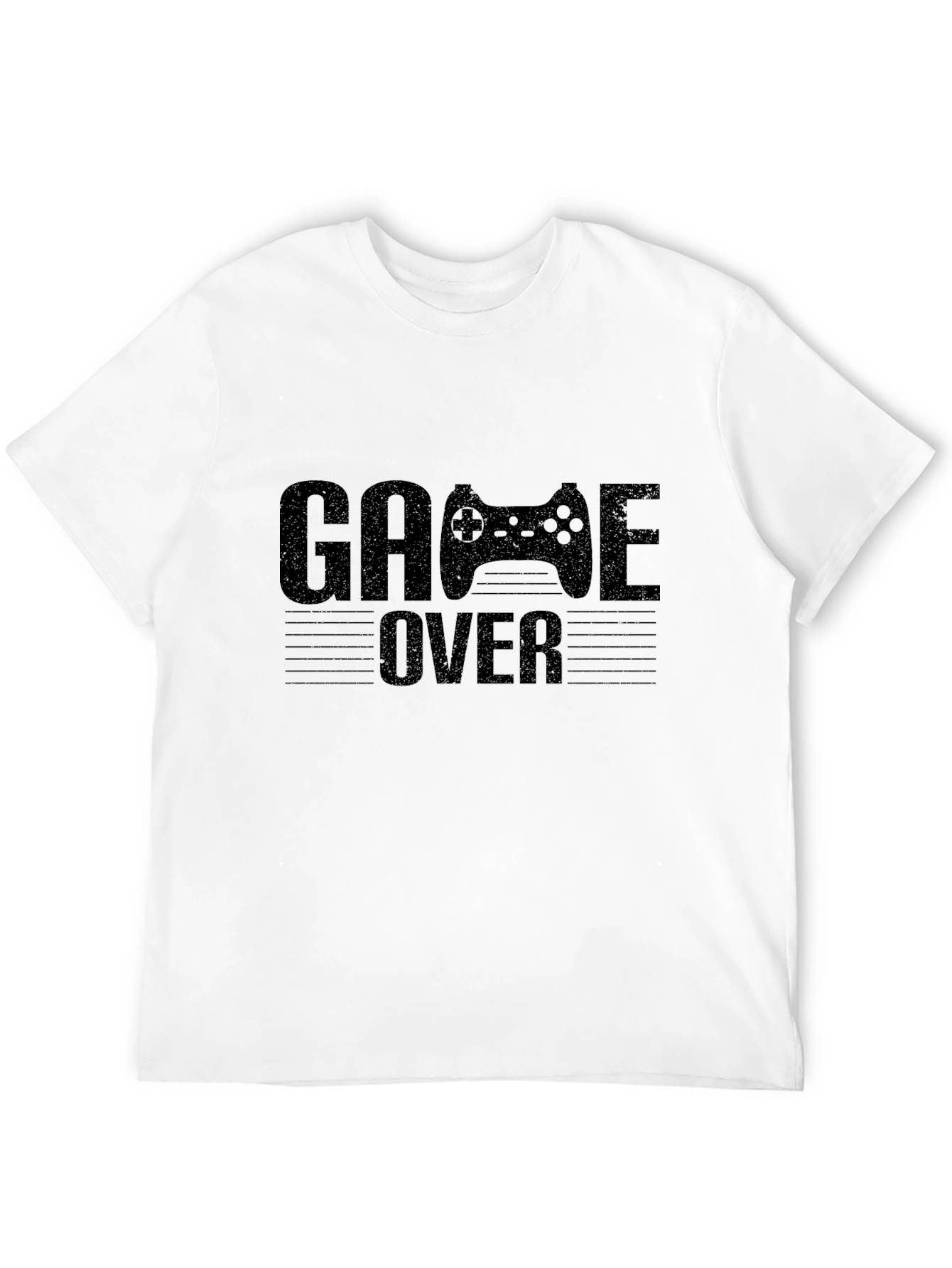 Game Over Graphic T-Shirt - Black Gaming Tee