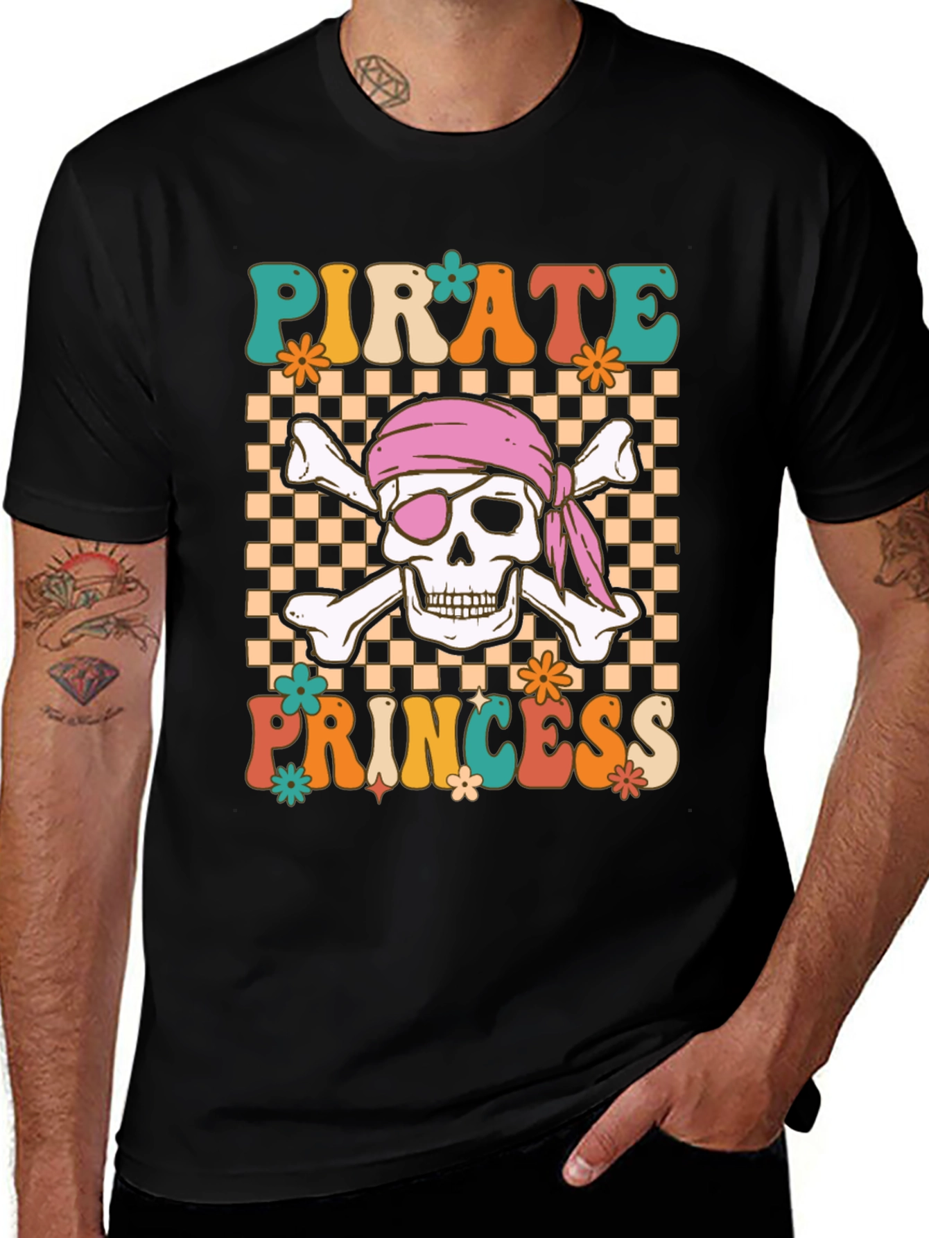 Pirate Princess Skull T-Shirt
