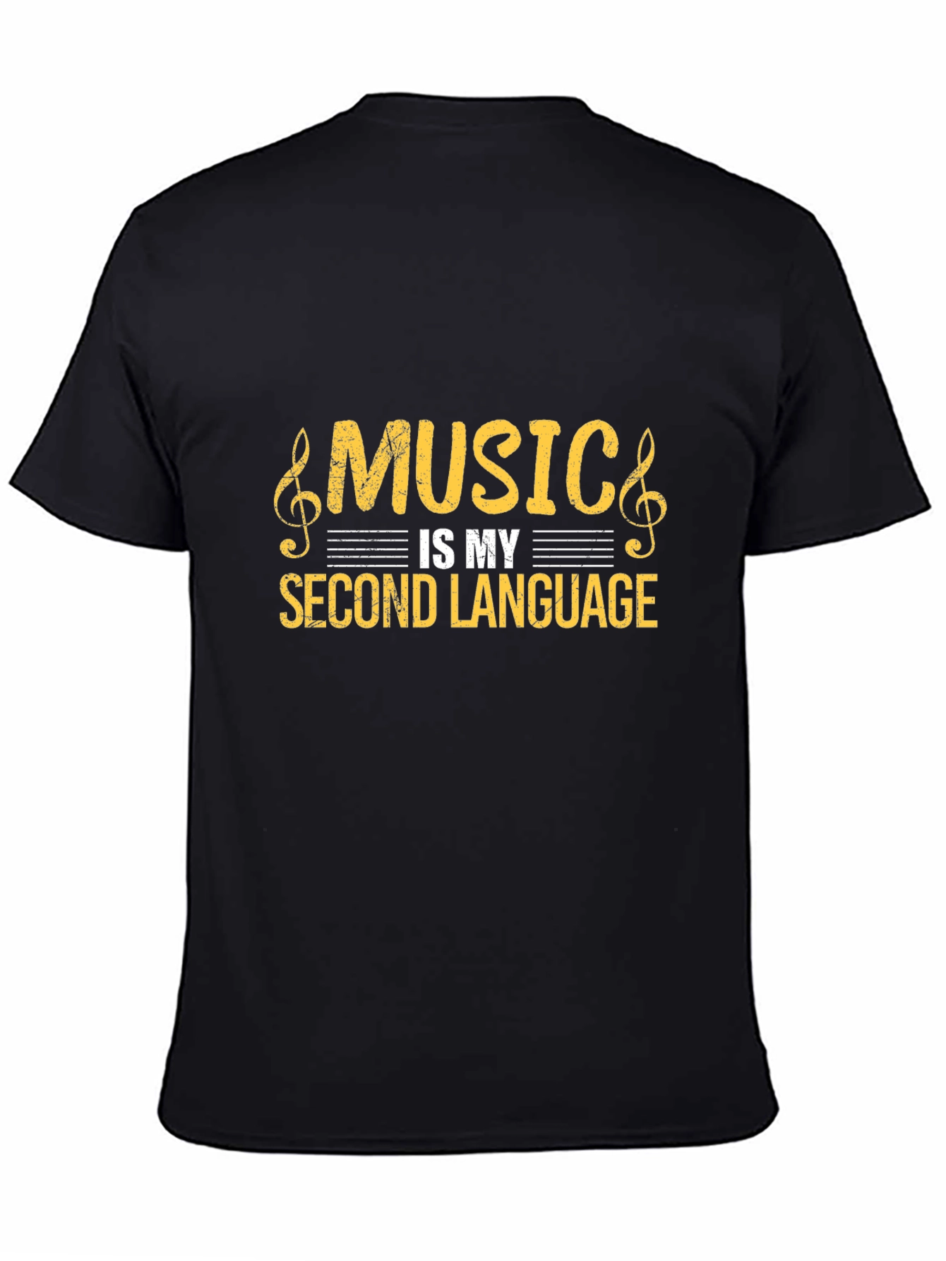 Music is My Second Language Graphic T-Shirt