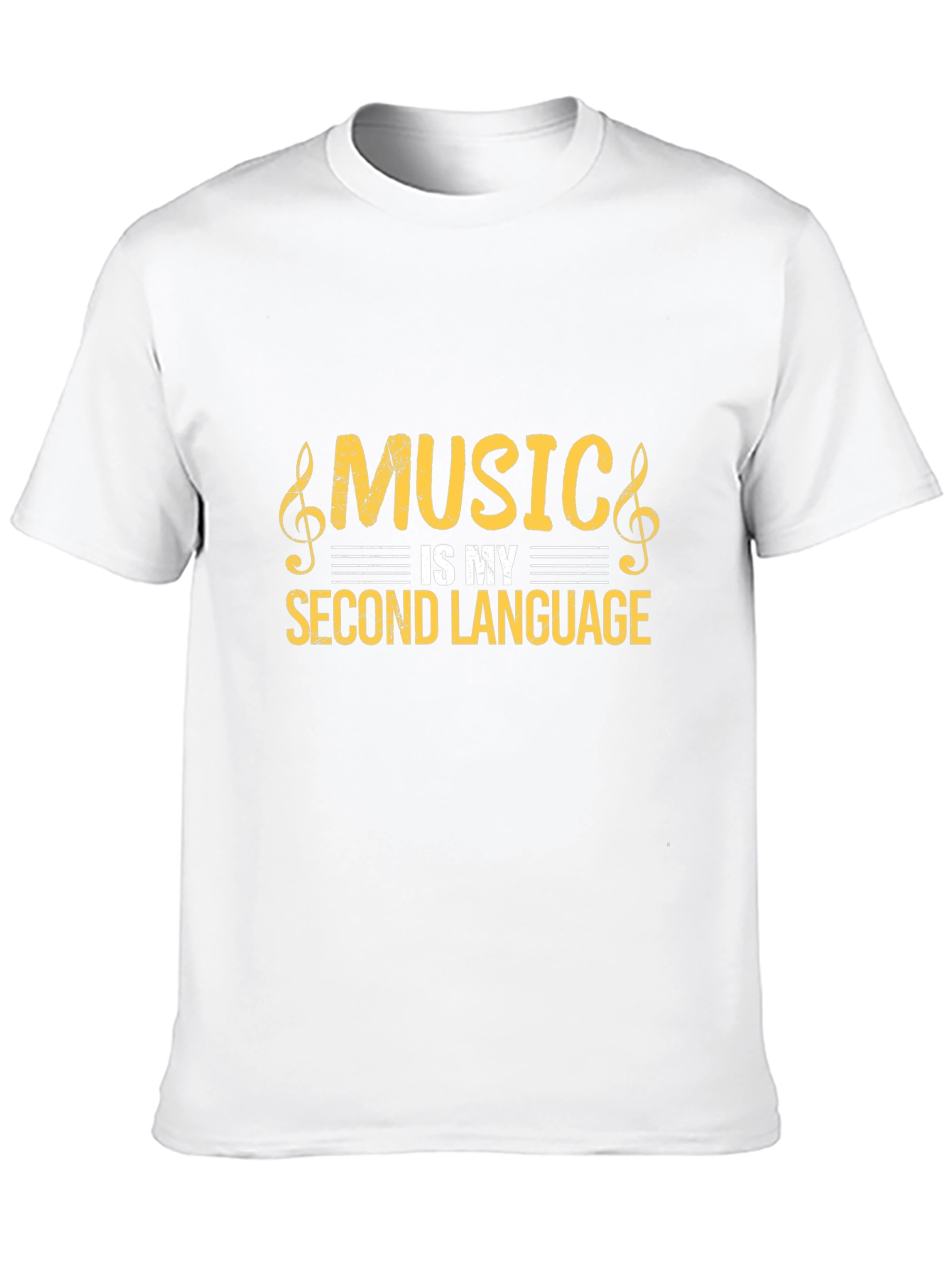 Music is My Second Language Graphic T-Shirt