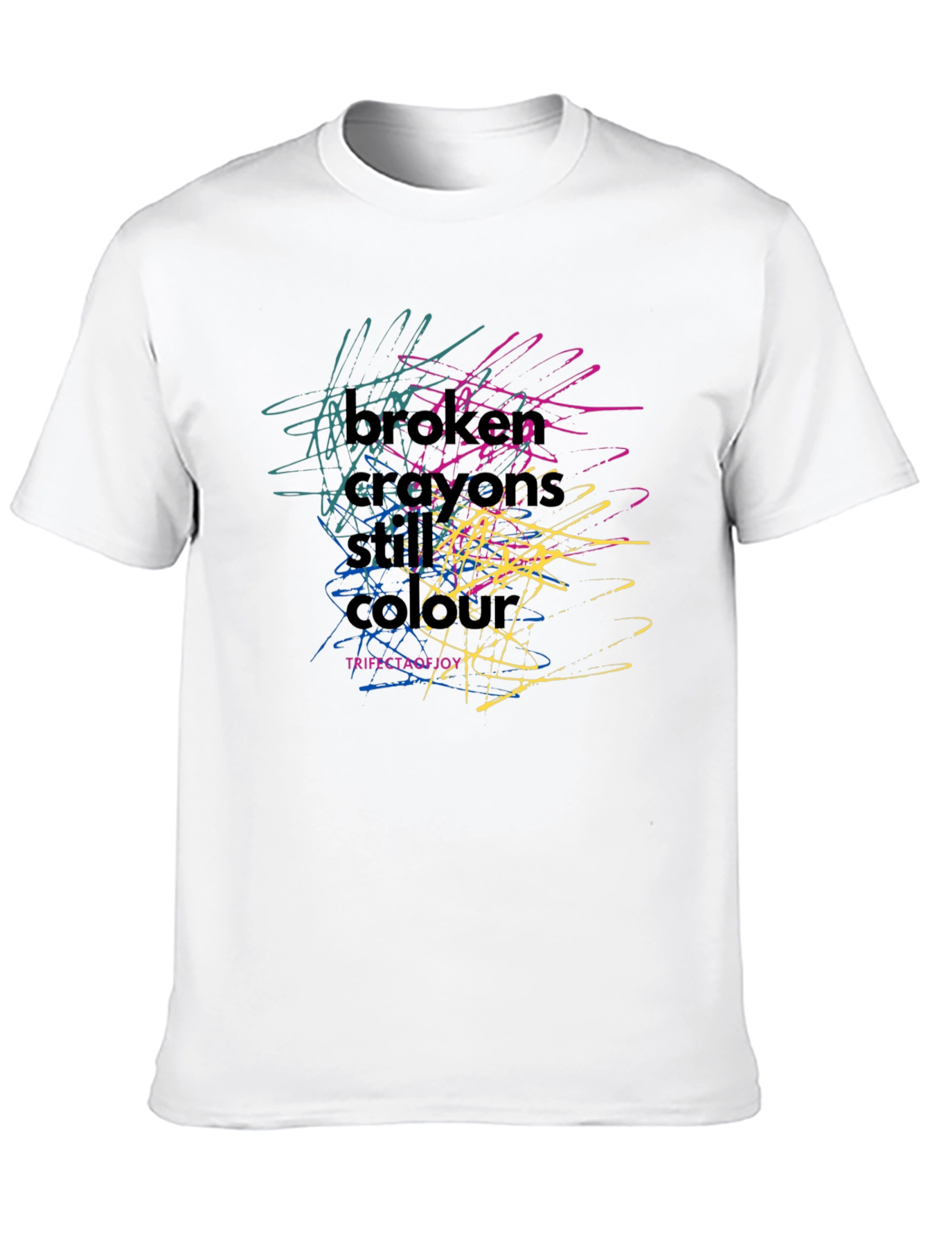Broken Crayons Still Colour Graphic T-Shirt