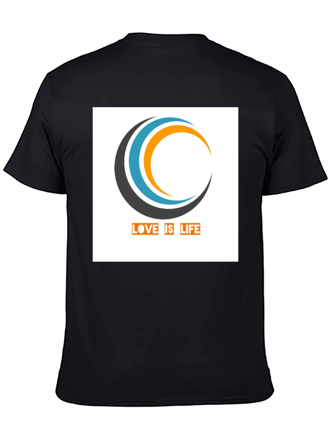 Love is Life Graphic T-Shirt - Stylish Black Tee