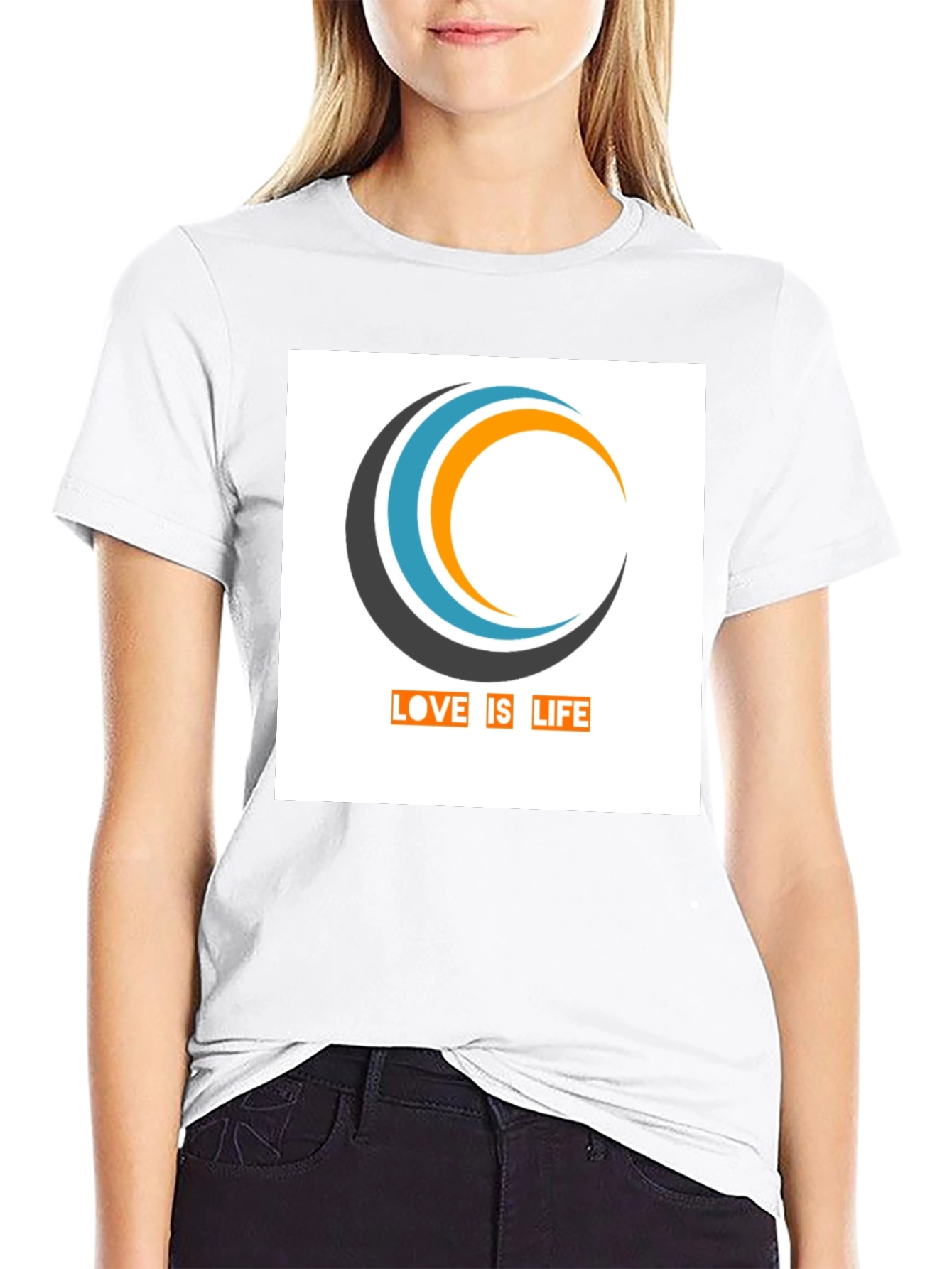 Love is Life Graphic T-Shirt - Stylish Black Tee