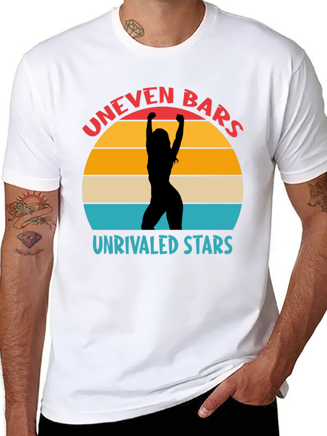 Uneven Bars Unrivaled Stars Graphic T-Shirt