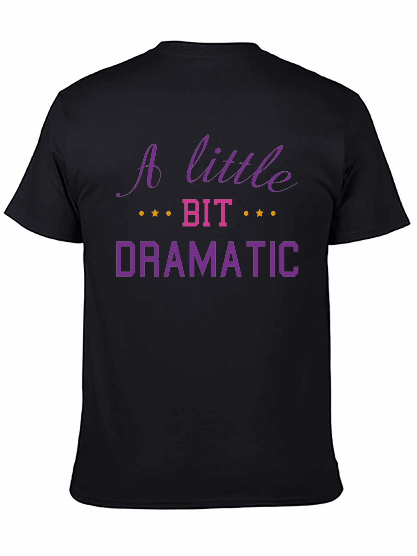 A Little Bit Dramatic Graphic Tee - Black