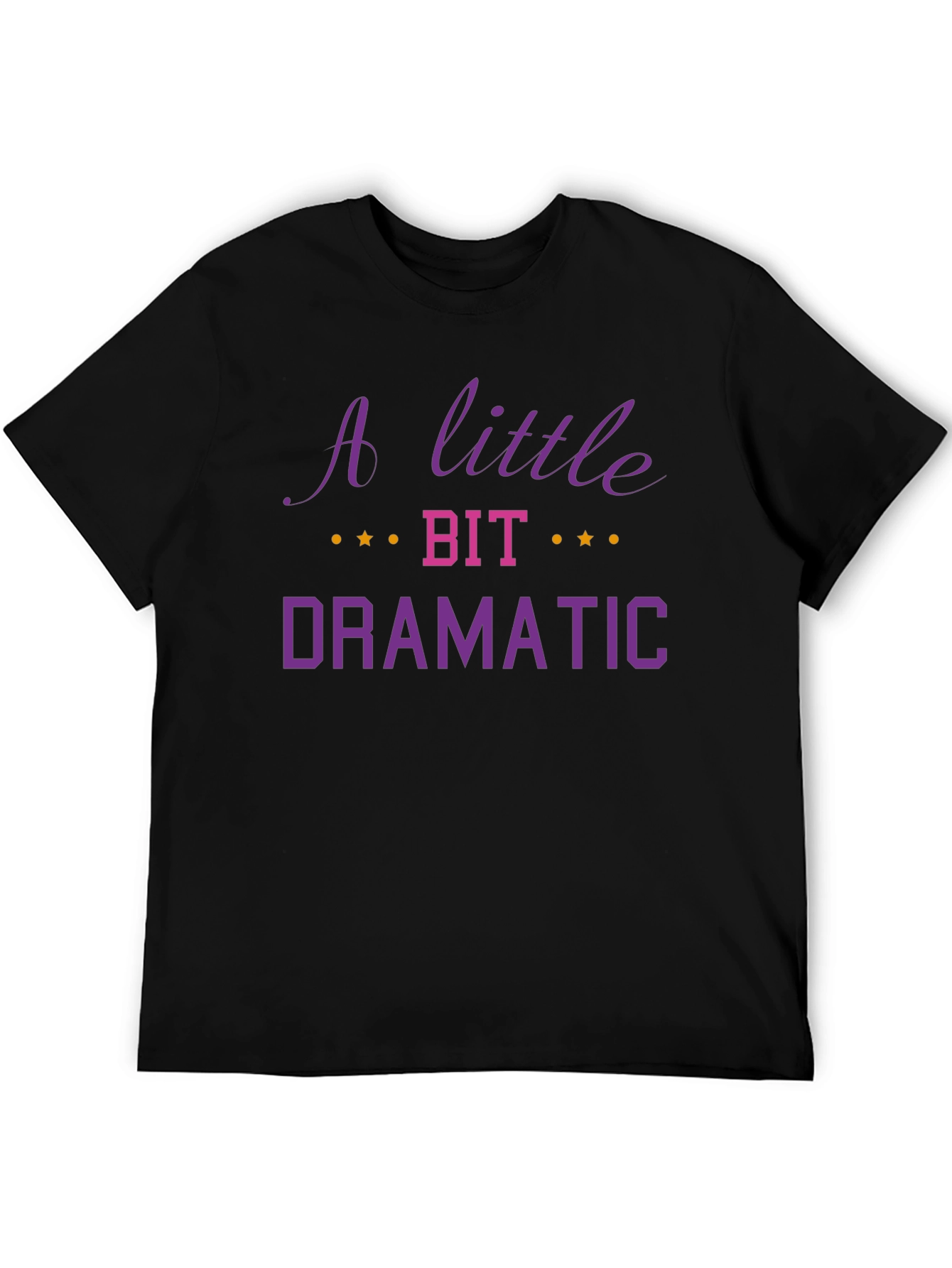 A Little Bit Dramatic Graphic Tee - Black