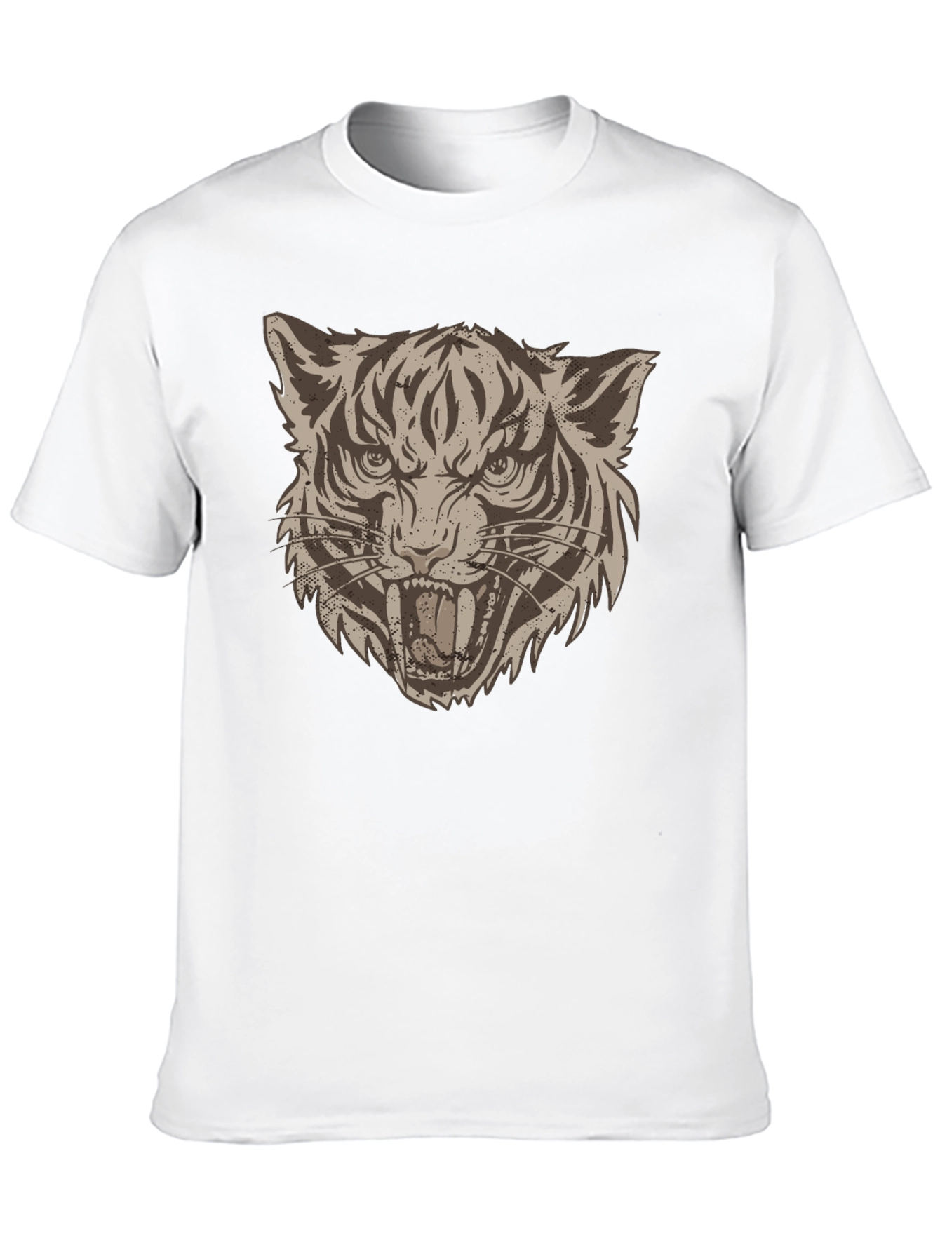 Tiger Graphic Print Tee - Bold Style