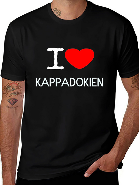 I Love Cappadocia Black T-Shirt