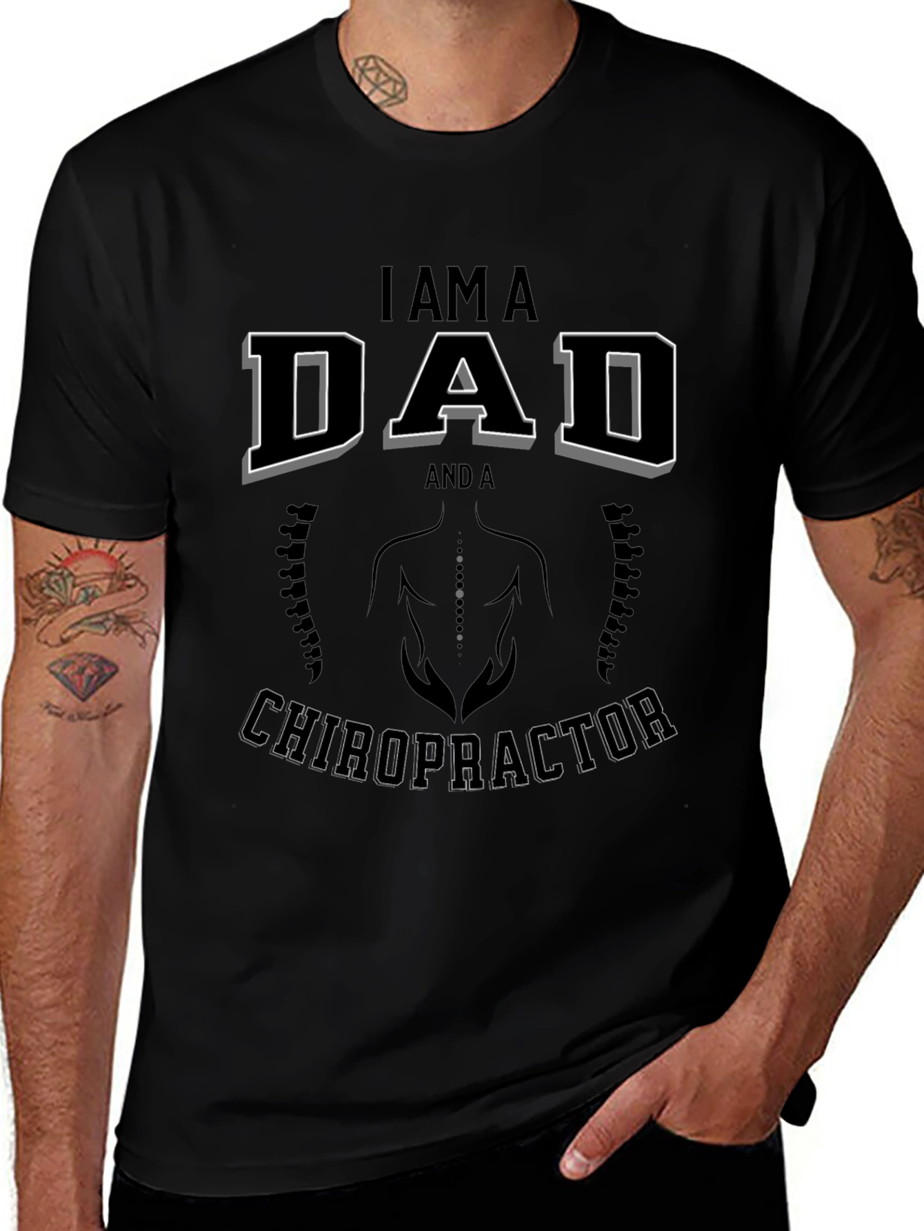 Dad Chiropractor Graphic T-Shirt