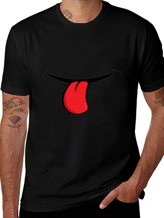 Funny Tongue Out Graphic T-Shirt