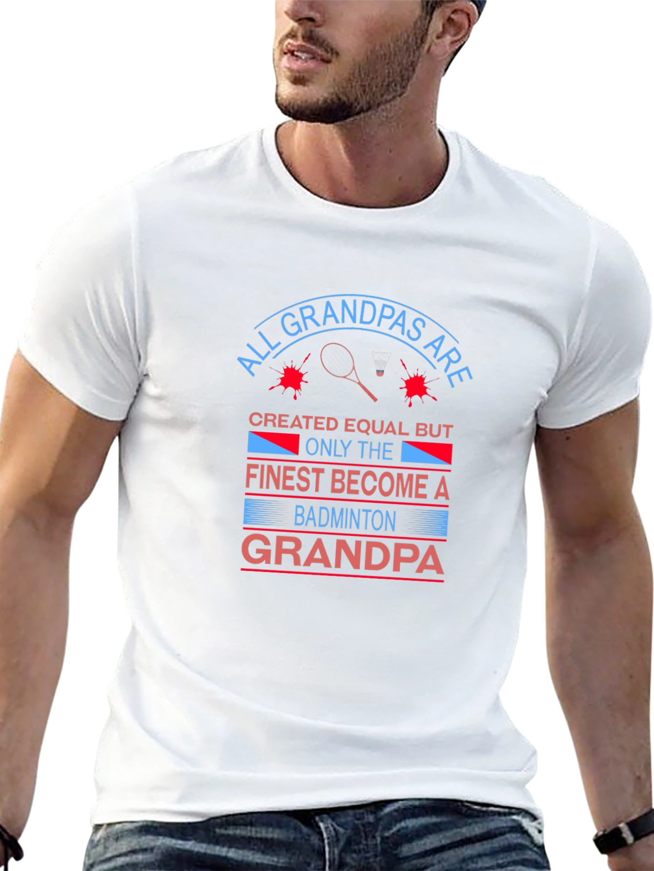 Badminton Grandpa T-Shirt