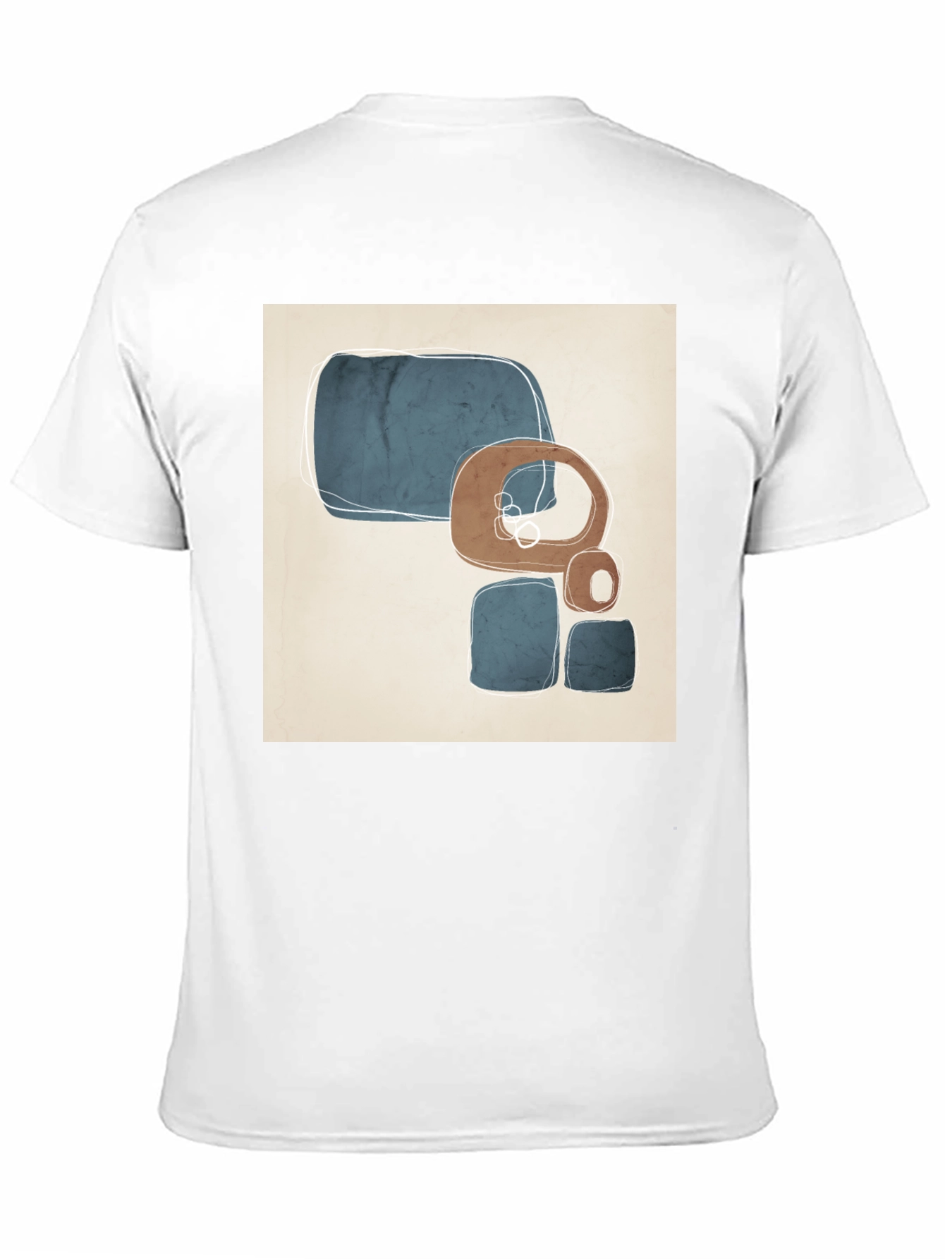 Abstract Geometric Art Black T-Shirt
