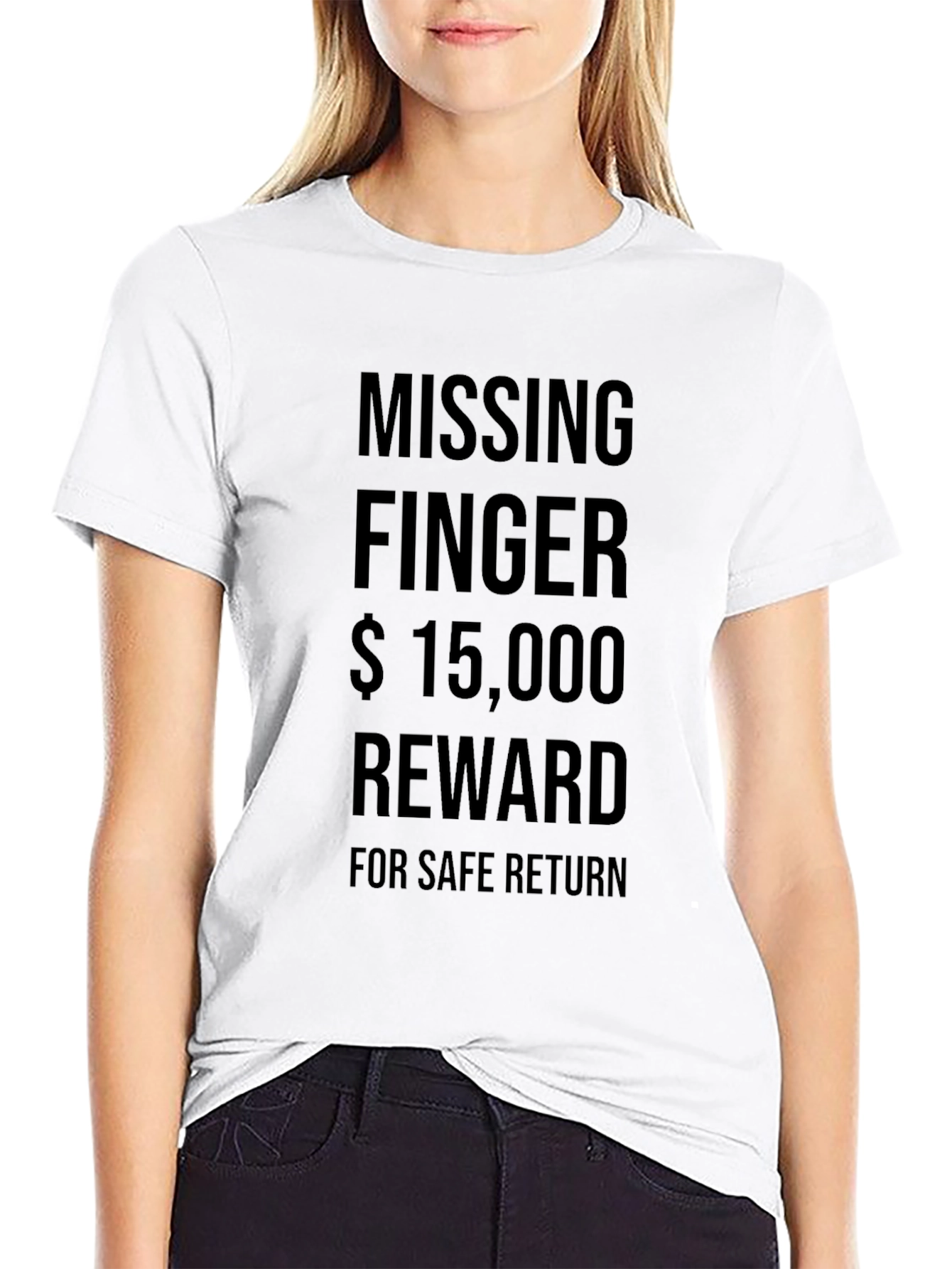 Missing Finger Reward Funny Graphic T-Shirt