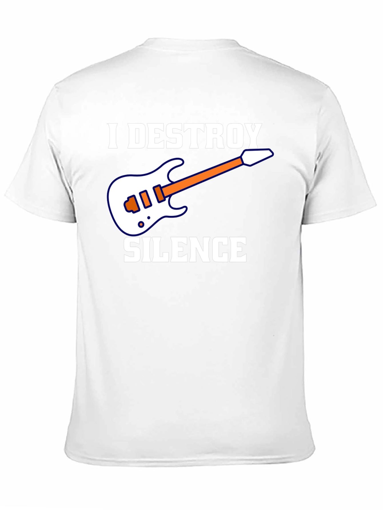 I Destroy Silence Guitar Graphic T-Shirt - Black