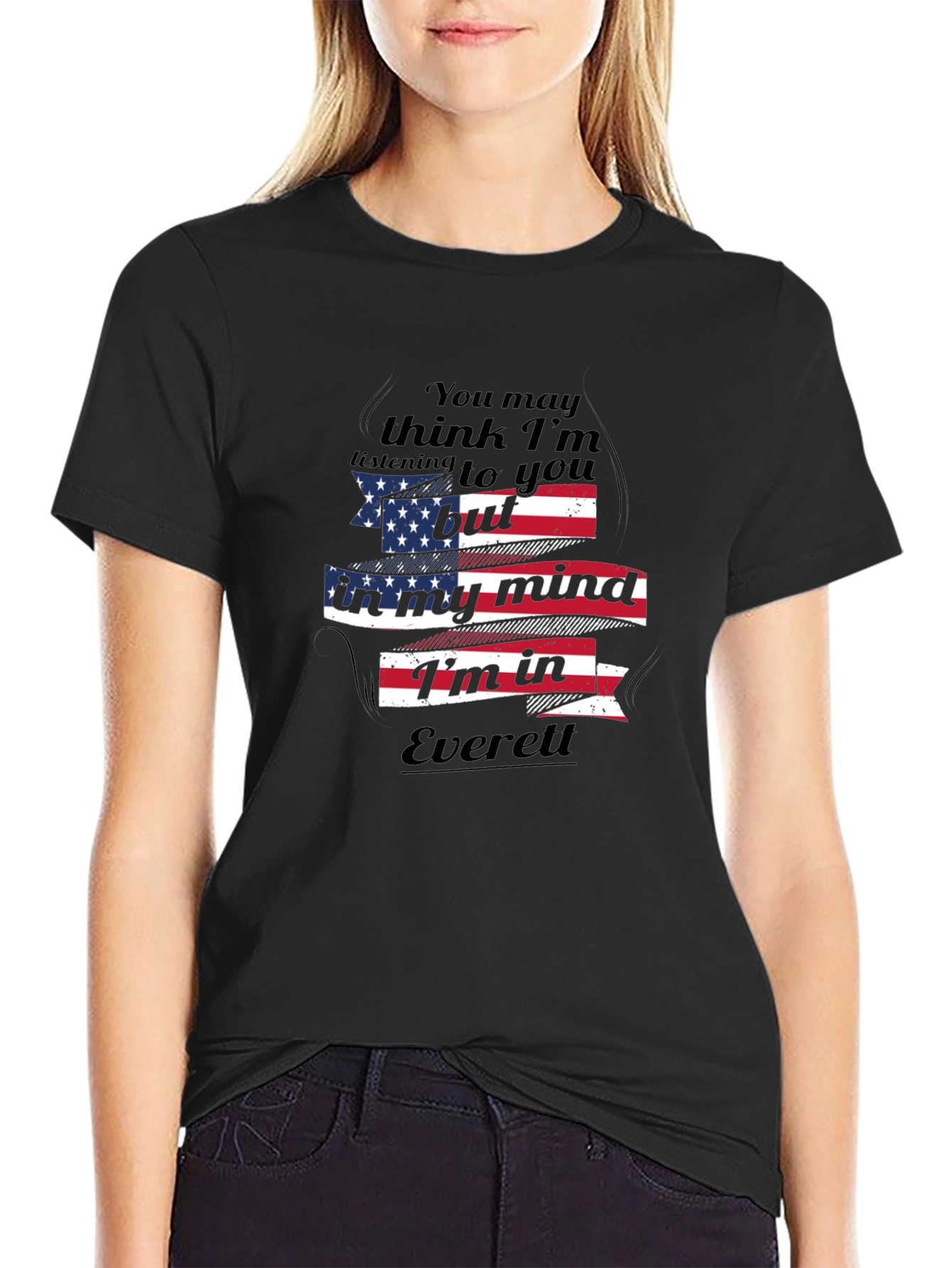 Everett Mind T-Shirt: USA Flag Design