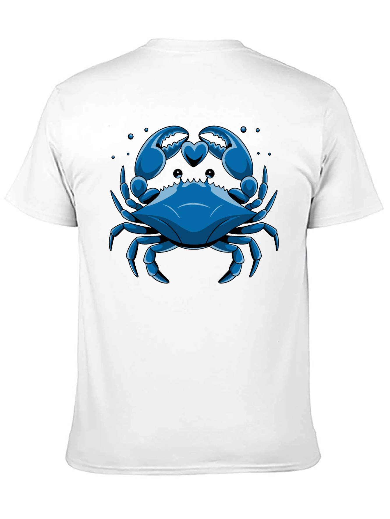 Blue Crab Heart Claws Graphic Tee