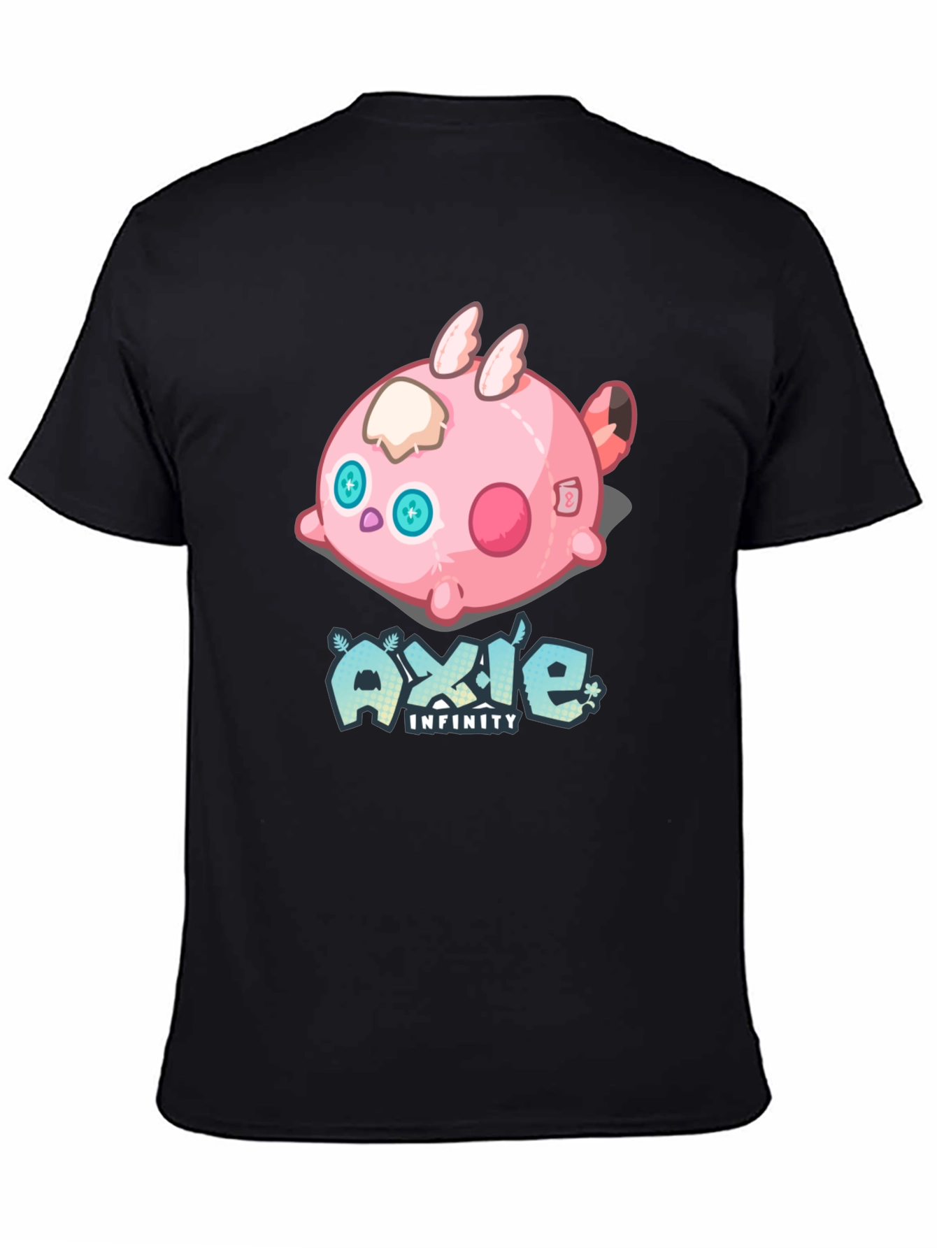 Axie Infinity Cartoon Graphic Black T-Shirt