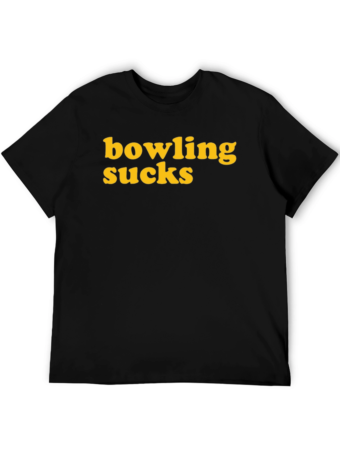 Bowling Sucks Graphic Tee - Unisex Black T-Shirt