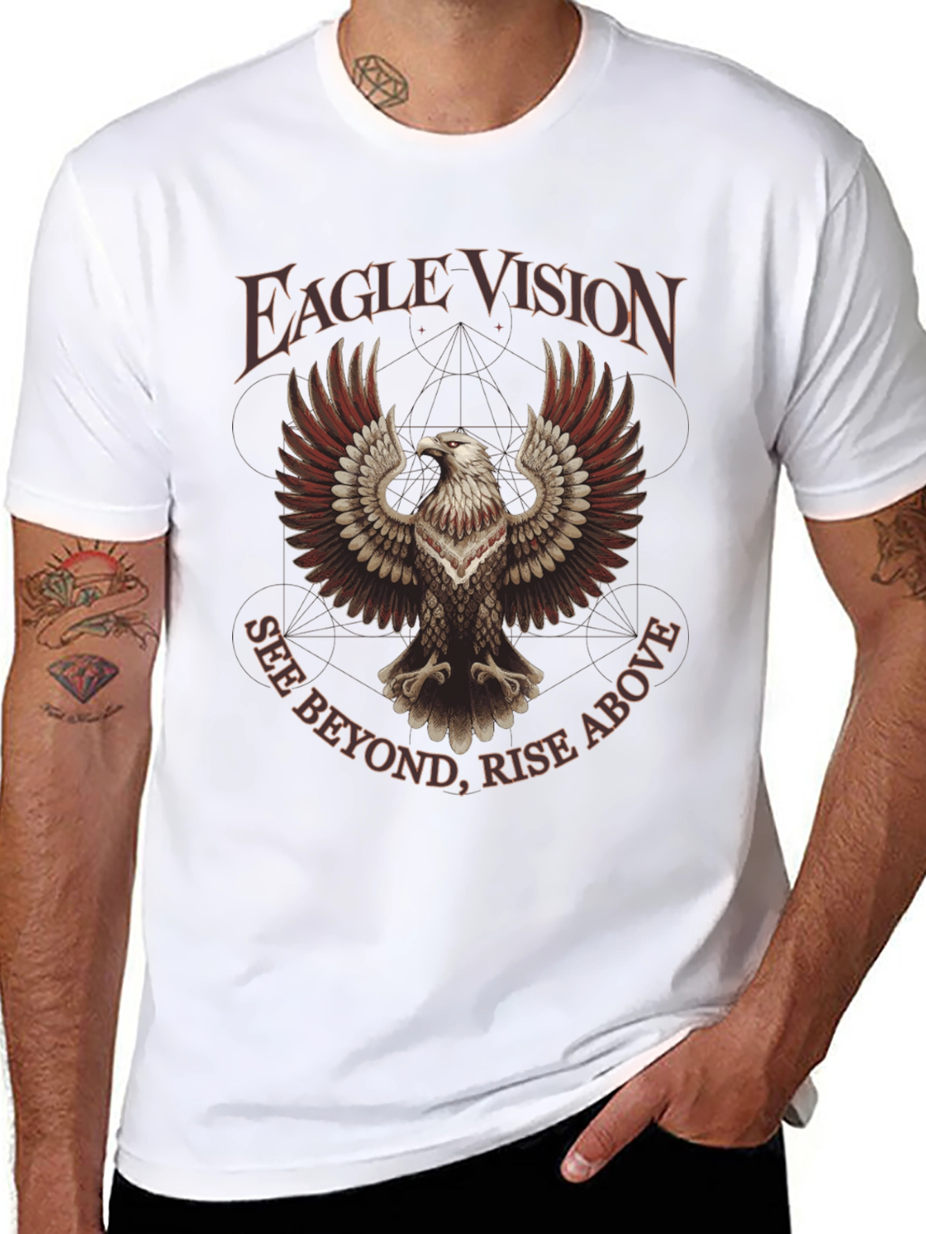 Eagle Vision Graphic Tee - See Beyond Rise Above