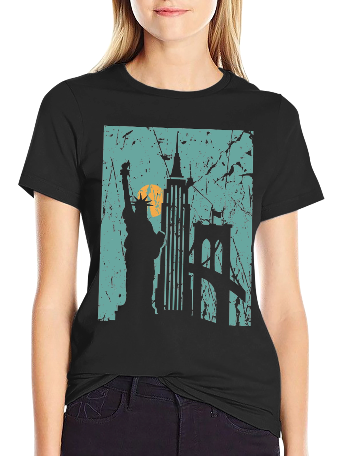 New York City Skyline Graphic T-Shirt