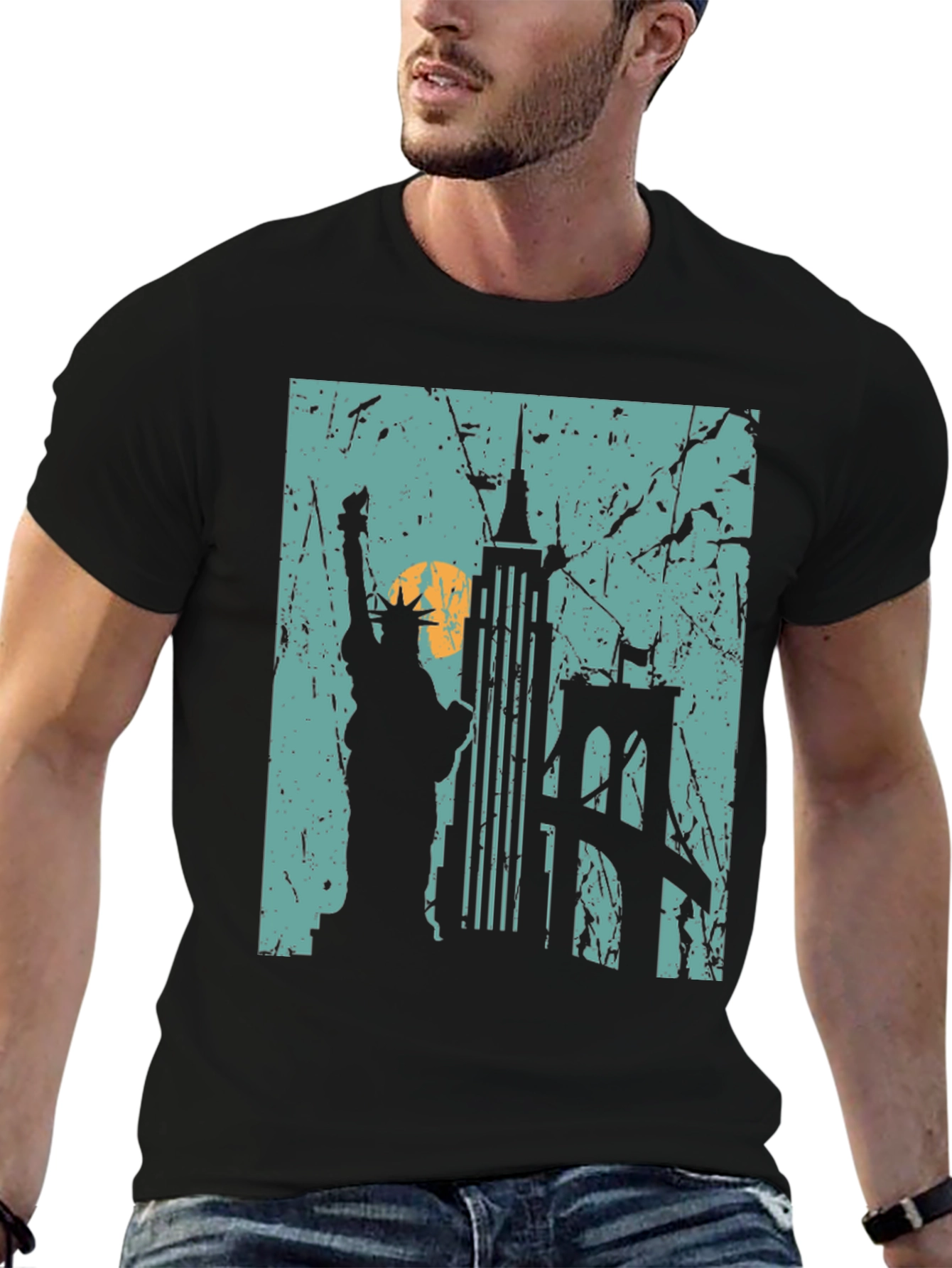 New York City Skyline Graphic T-Shirt