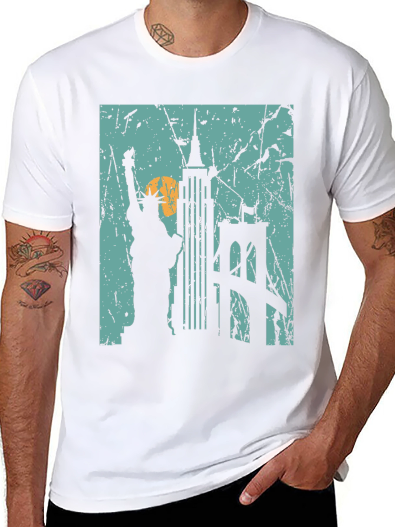 New York City Skyline Graphic T-Shirt