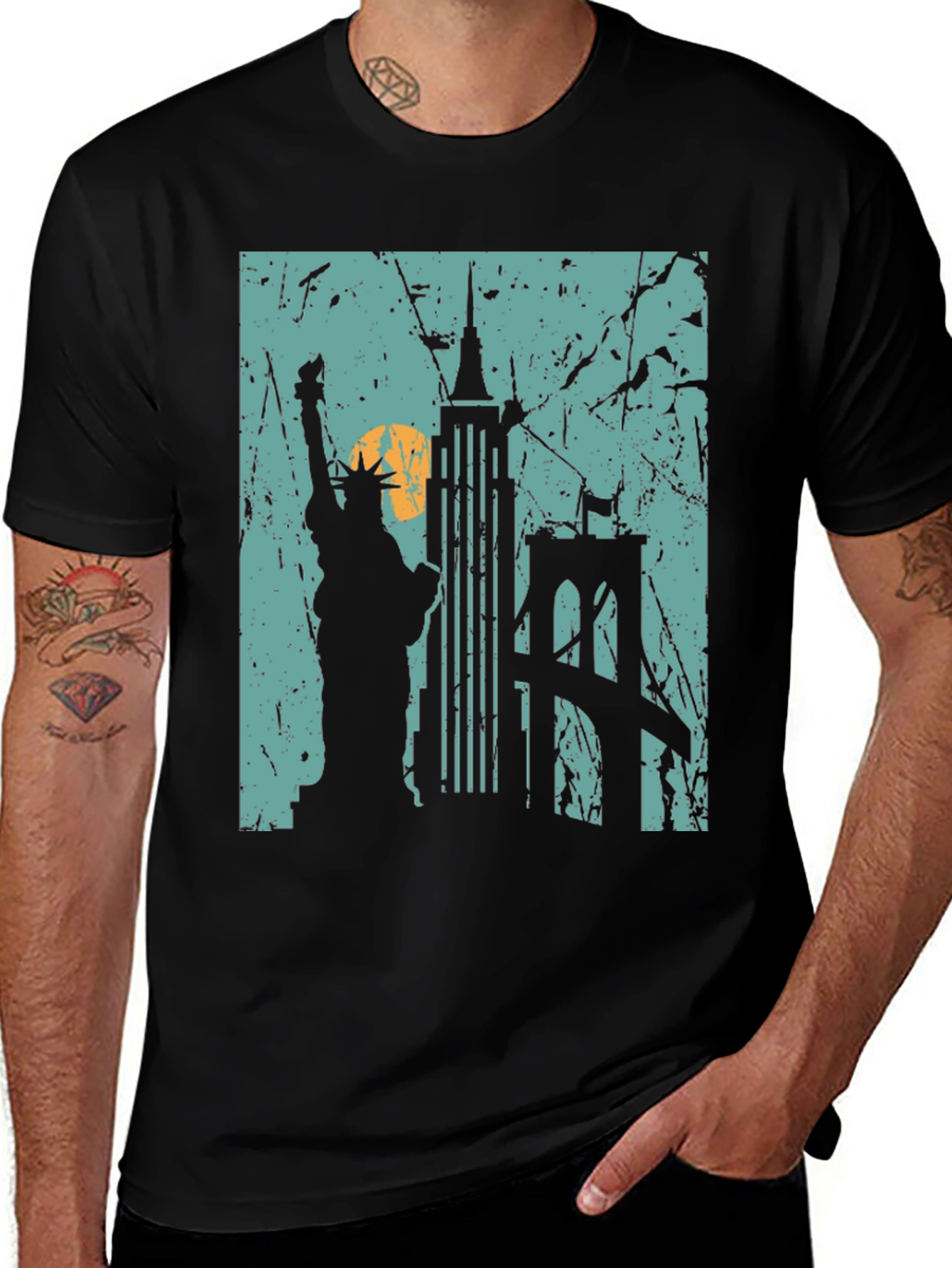 New York City Skyline Graphic T-Shirt