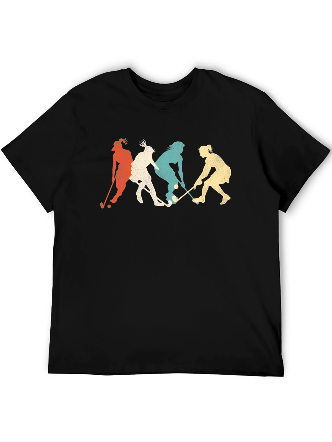 Field Hockey Player Retro T-Shirt