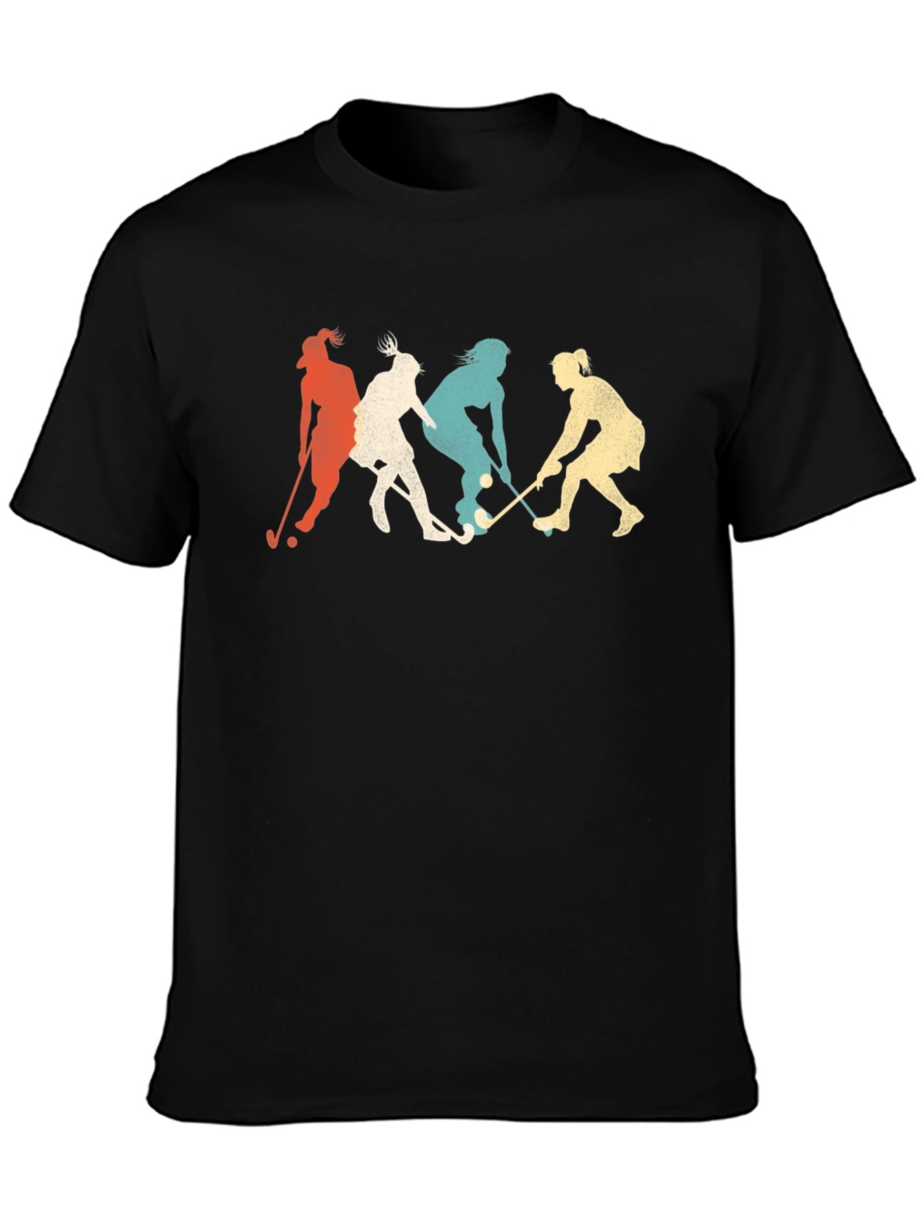 Field Hockey Player Retro T-Shirt