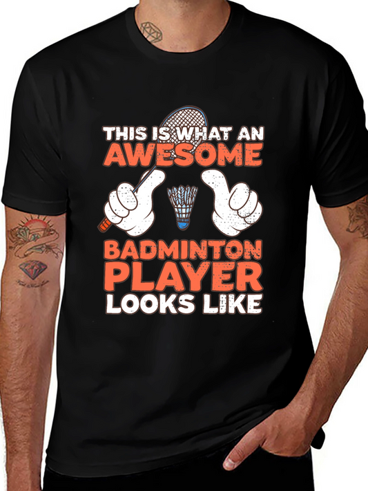Awesome Badminton Player T-Shirt