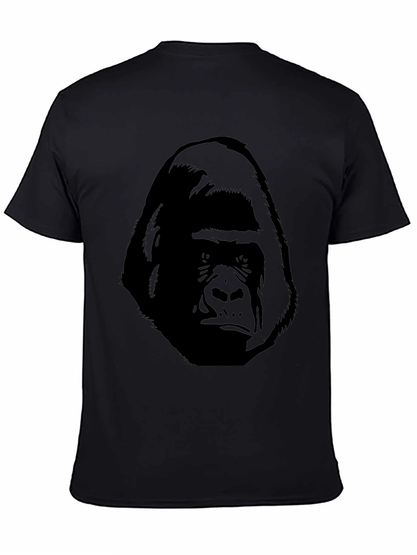 Gorilla Graphic Print Black T-Shirt
