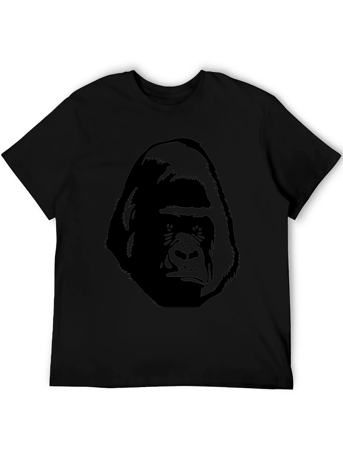 Gorilla Graphic Print Black T-Shirt