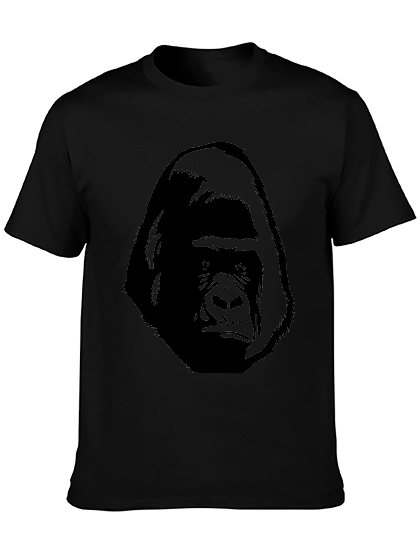 Gorilla Graphic Print Black T-Shirt
