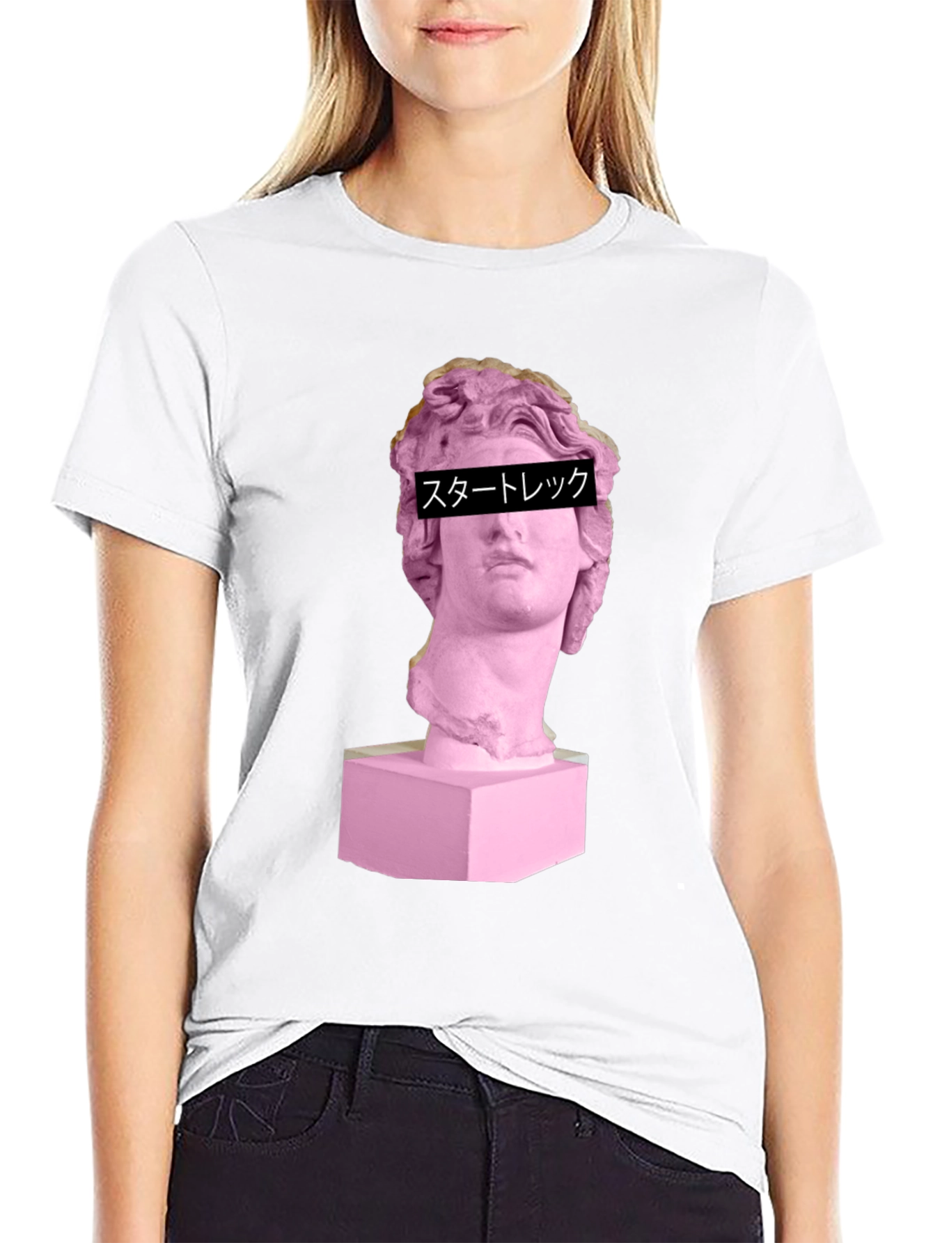 Vaporwave Aesthetic Statue Graphic Tee