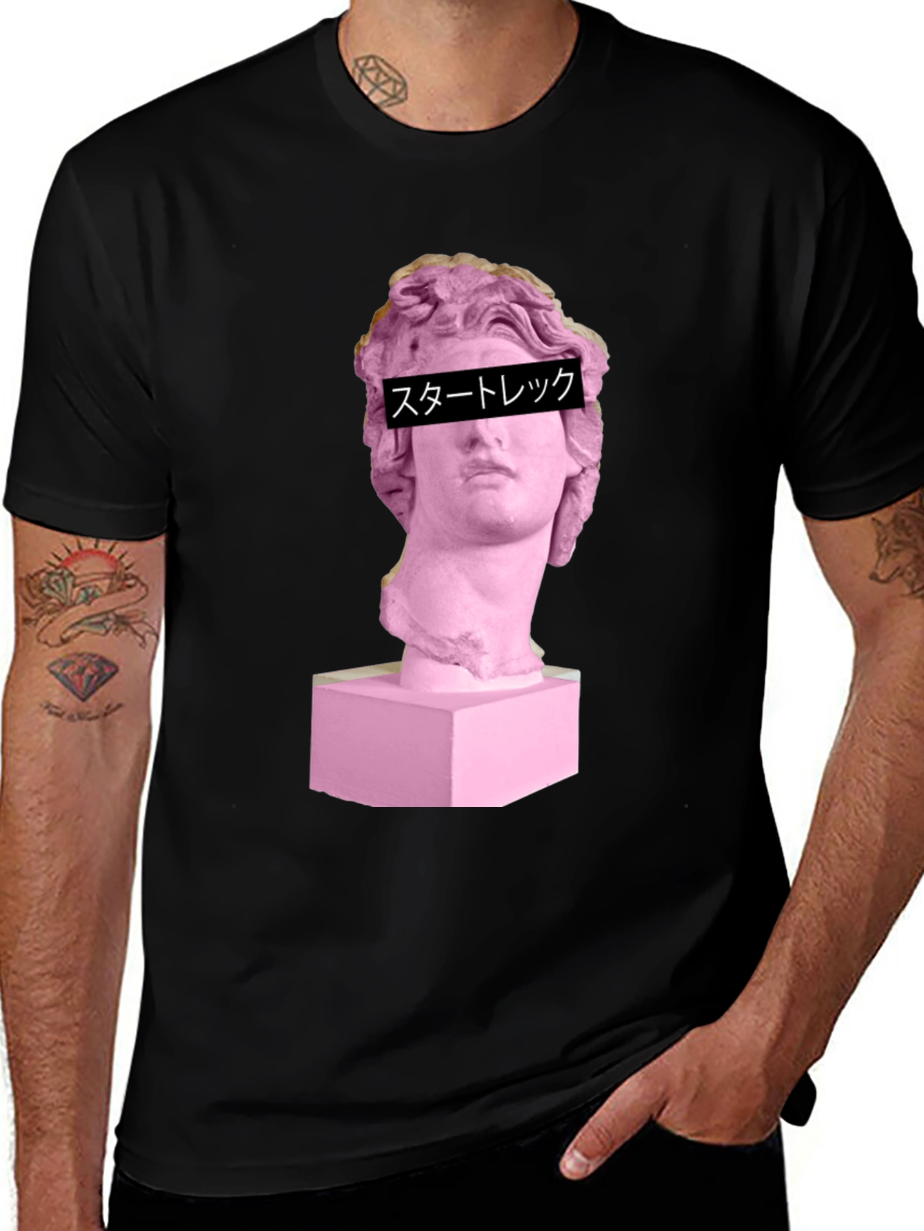 Vaporwave Aesthetic Statue Graphic Tee