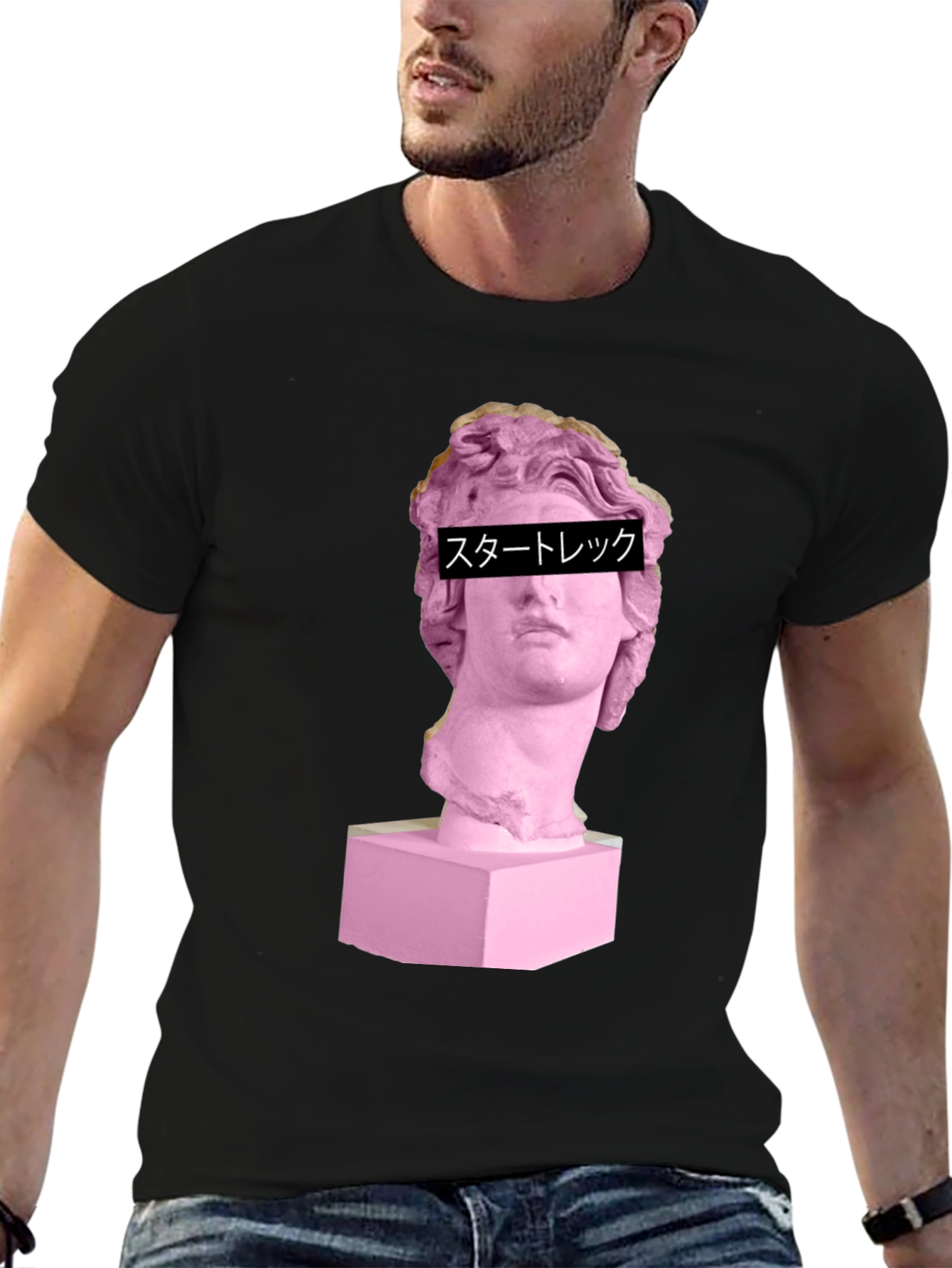 Vaporwave Aesthetic Statue Graphic Tee