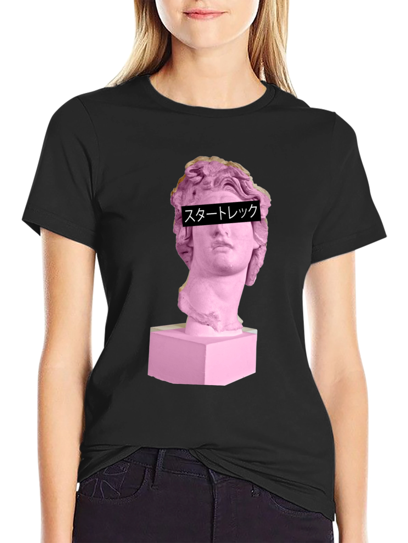 Vaporwave Aesthetic Statue Graphic Tee